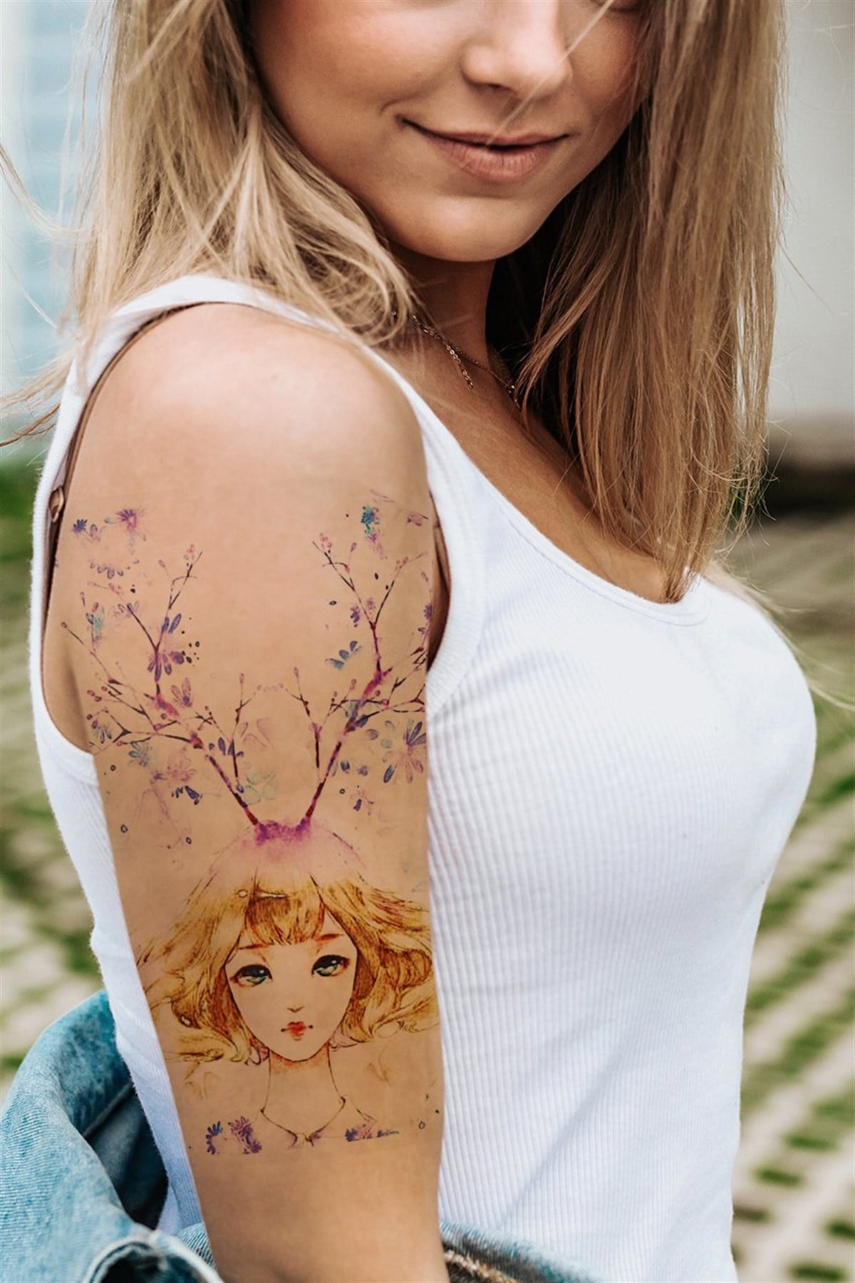 Temporary Female Model Tattoo Tattoo