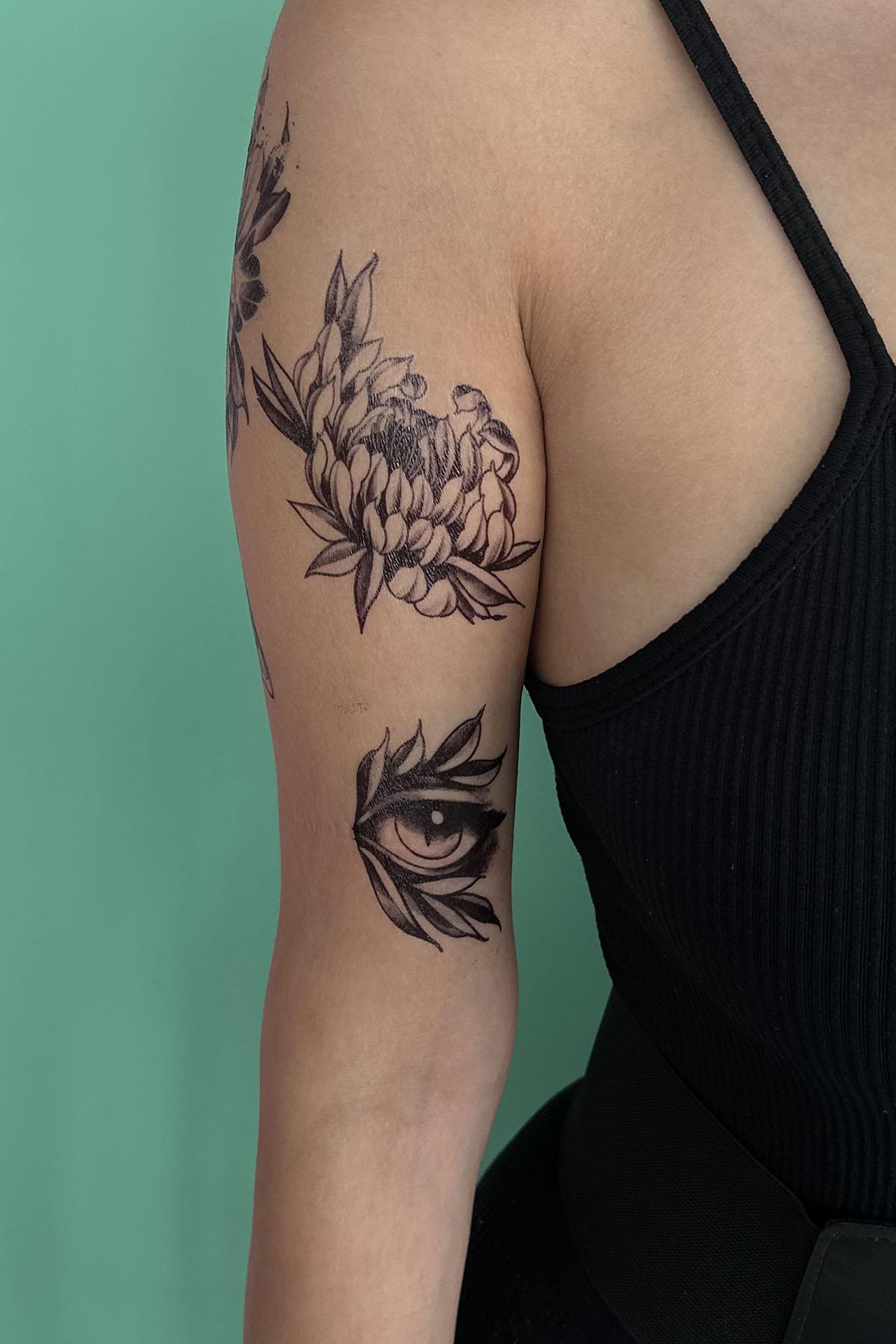 Geçici Karışık Figür Dövme Tattoo