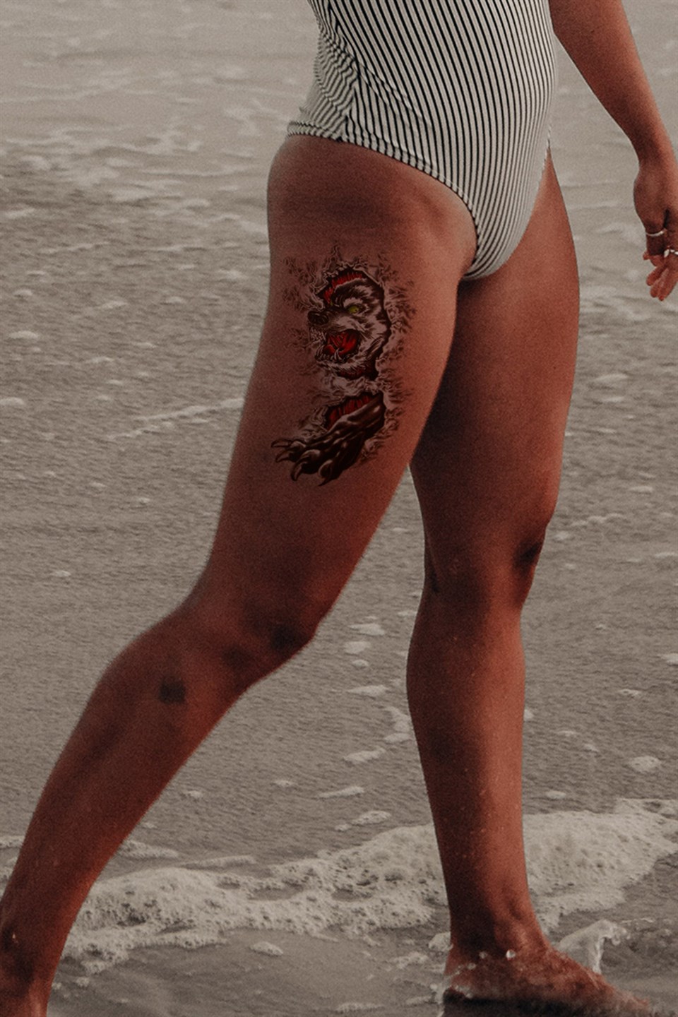 Temporary Wolf Tattoo Tattoo