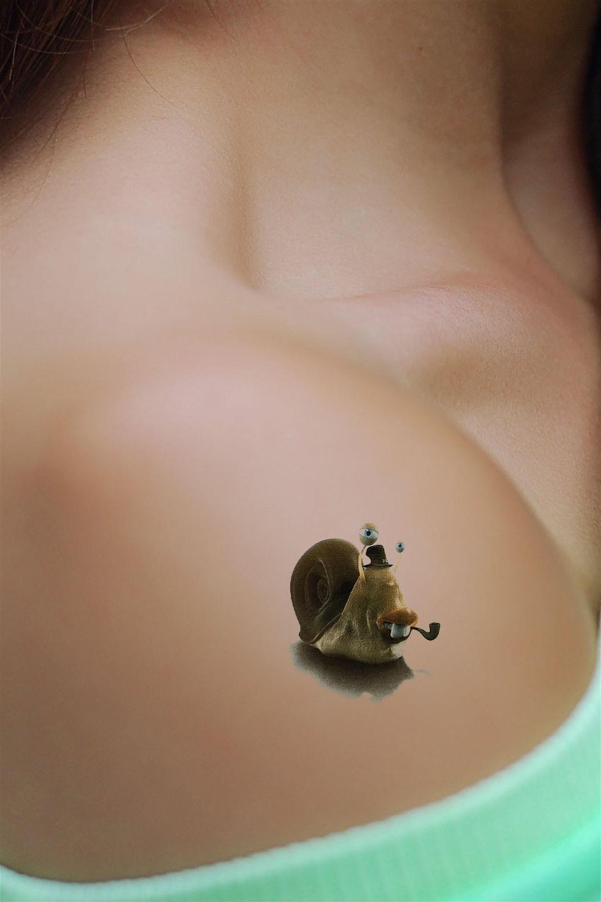 Geçici Salyangoz Mini Dövme Tattoo
