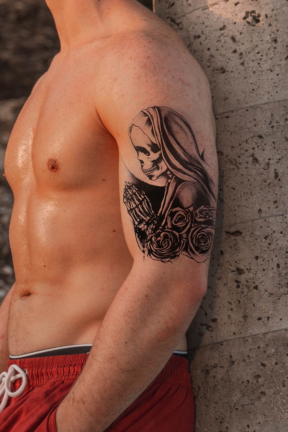 Gerçekçi Geçici Kurkafa Dövme Tattoo
