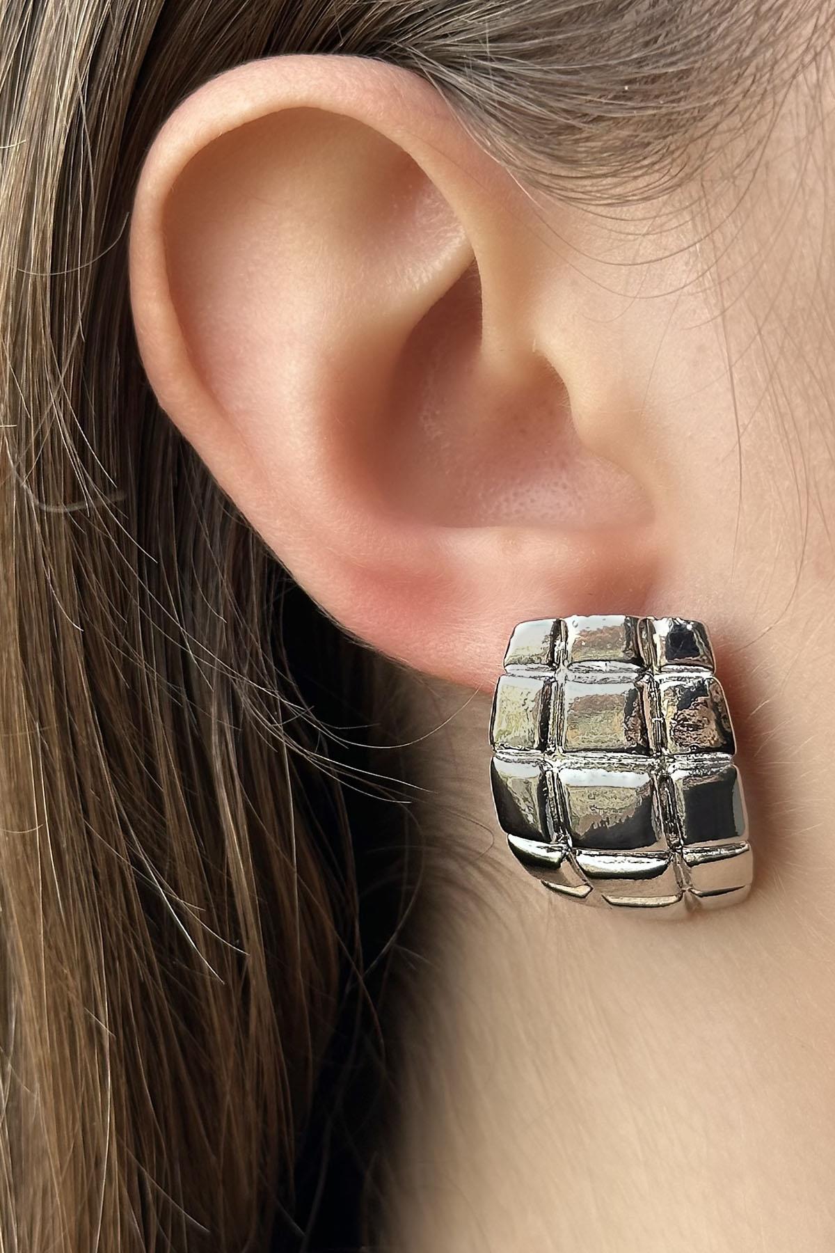 Gümüş Renk Küpe (Çift)