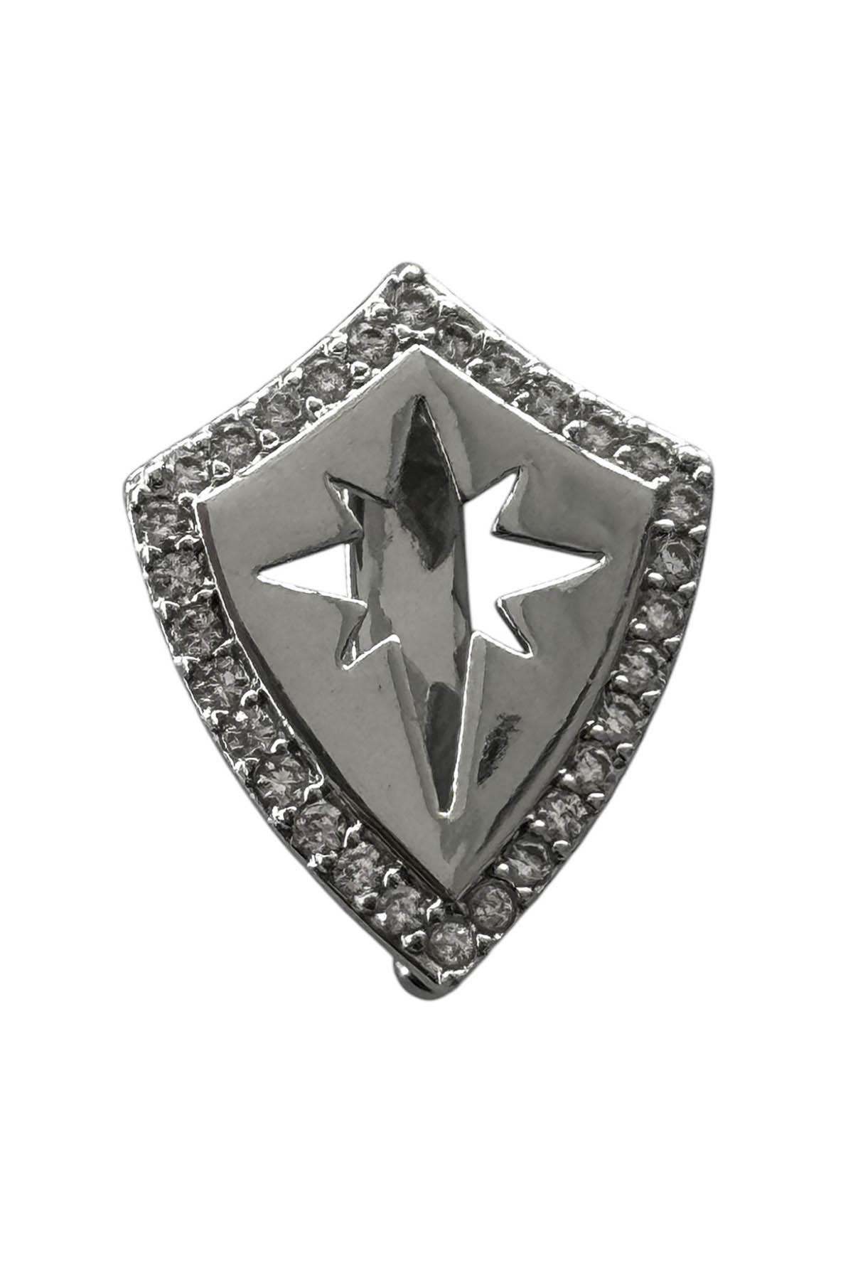 Gümüş Renk Yıldız Figürlü Taş Detaylı Ajda Charm / Kolye/ Bileklik Ucu