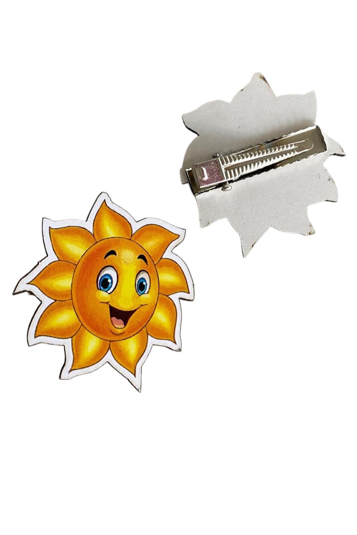 İkili Güneş Figürlü Çocuk Pens Toka Set