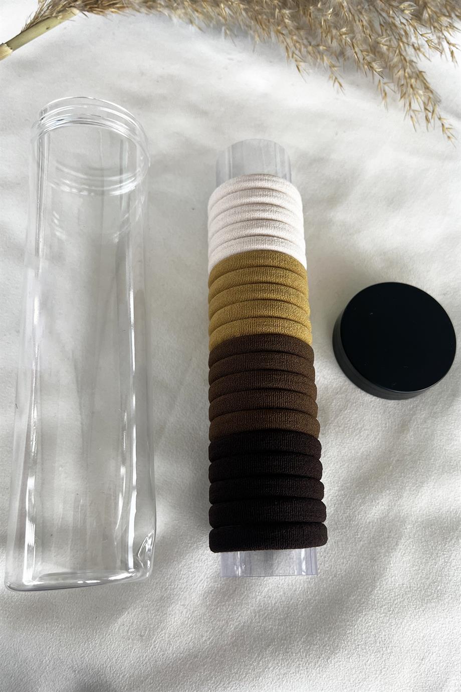 Karışık Renk 20'li Lastik Toka Set
