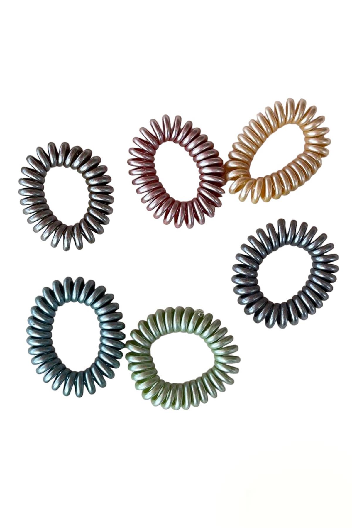 Karışık Renk 6'lı Helezon Toka