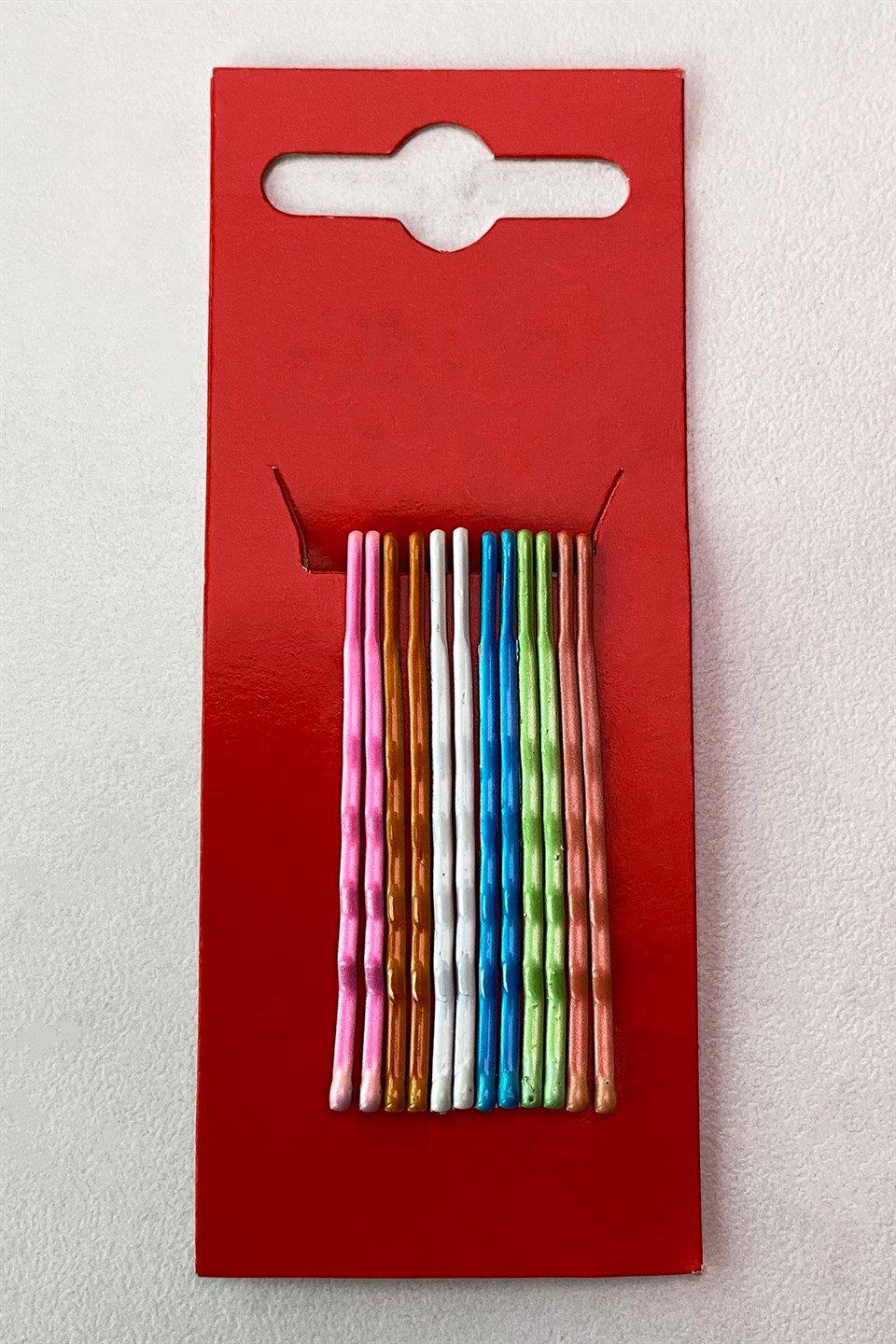 Karışık Renk 6'lı Tel Toka Set