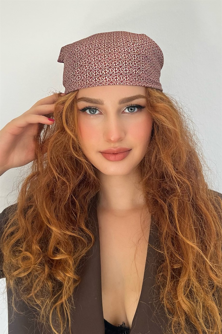 Karışık Renk Desenli Fular