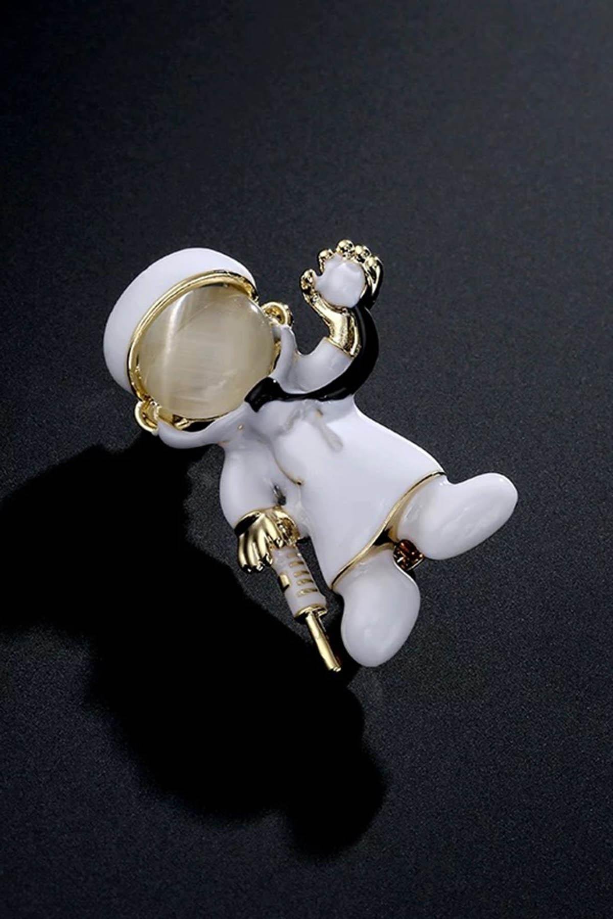 Karışık Renk Doktor Figürlü Broş