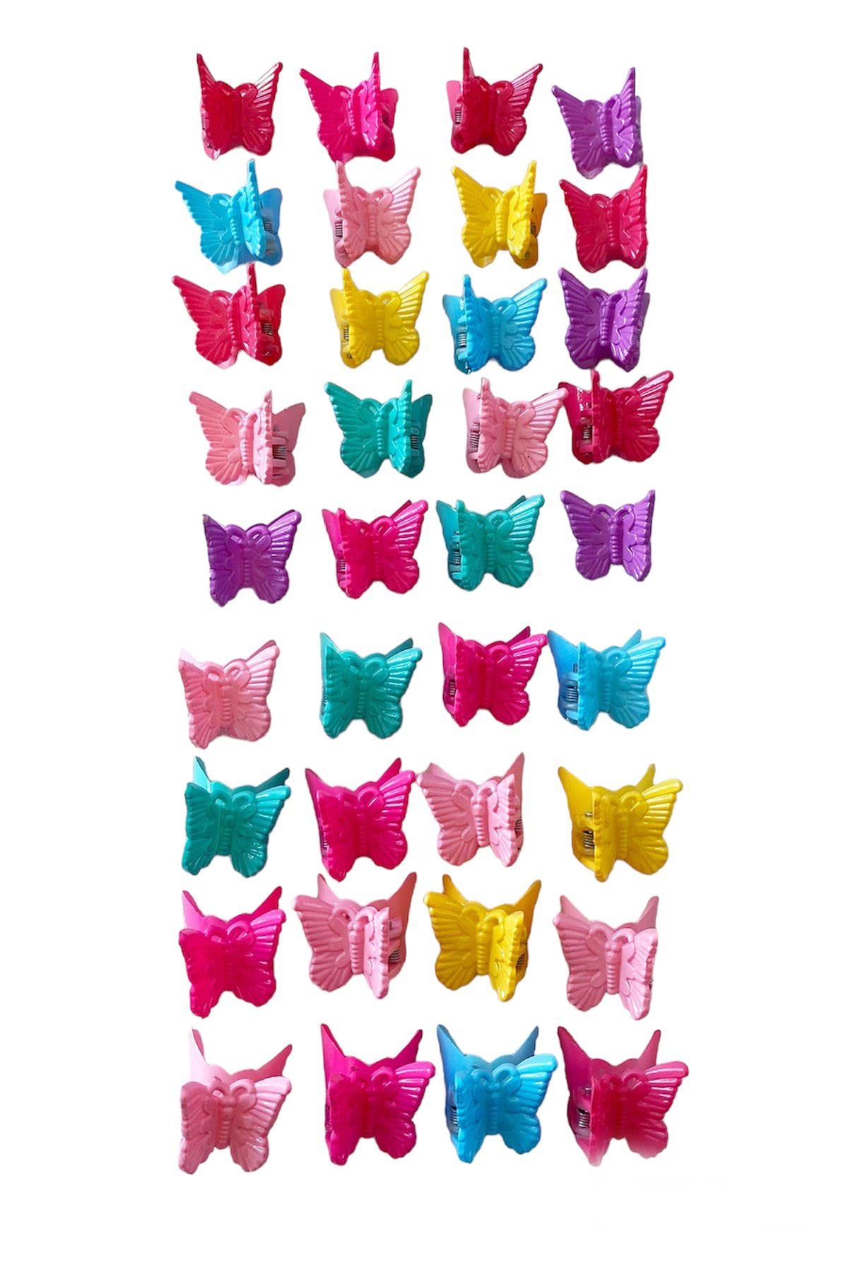 Mixed Color Butterfly Figured Child Latch Buckle Set