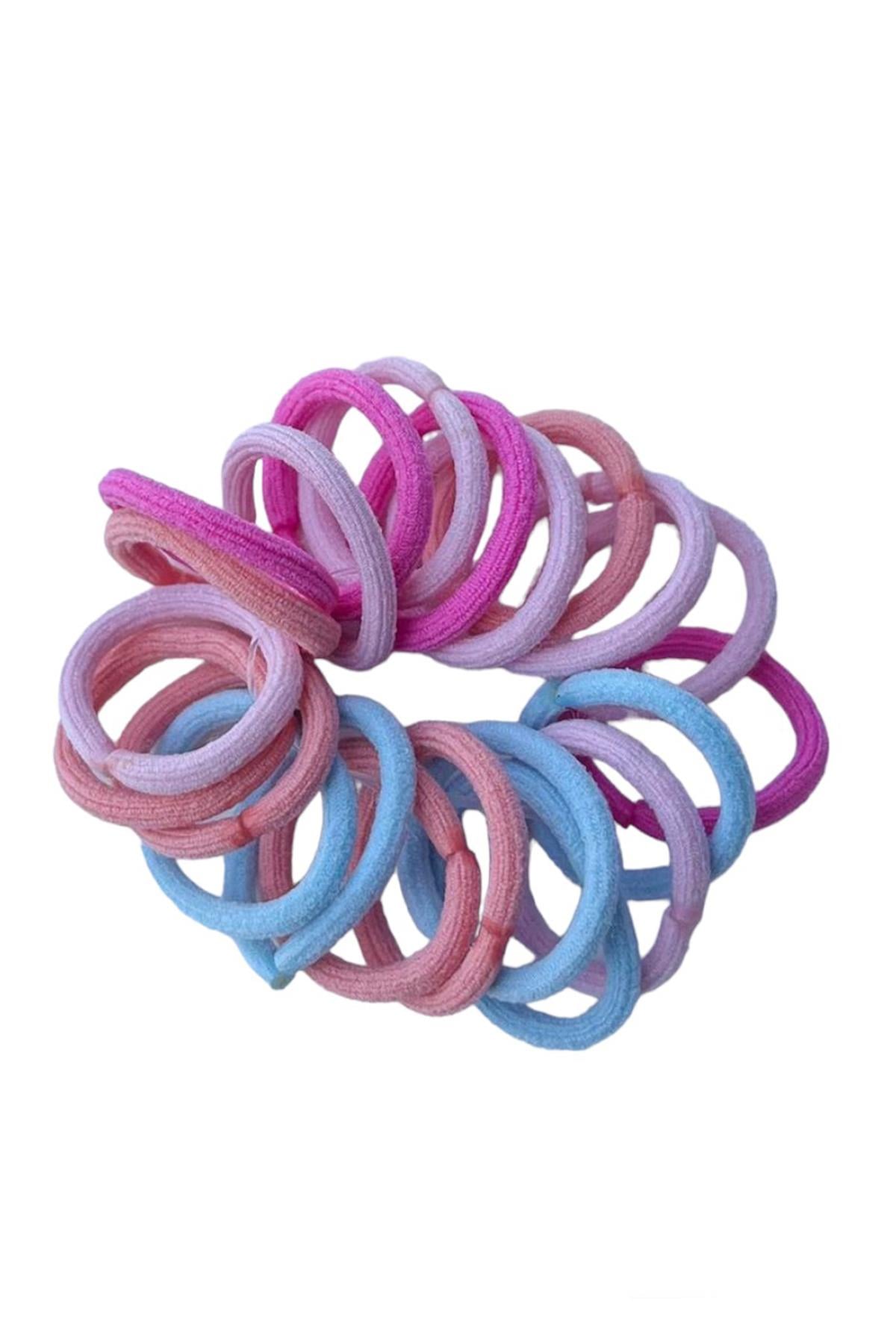 Karışık Renk Lastik Toka Set (Küçük Boy)