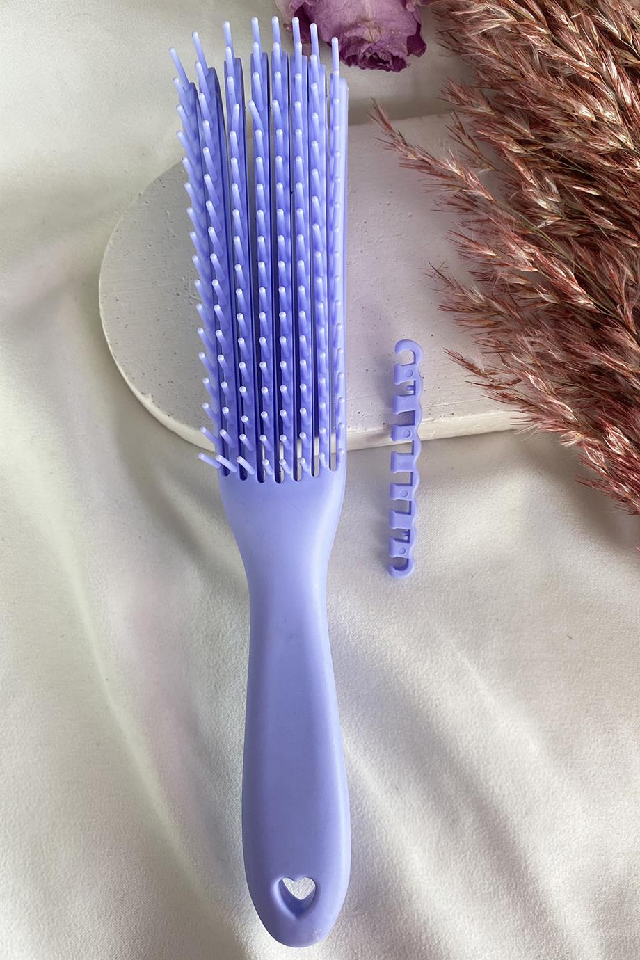 Takıştır Bijuteri Online | Lila Renk Dolaşık Açıcı Masaj Etkili  Elektriklenmeyi Önleyen Saç Fırçası/ Tarak