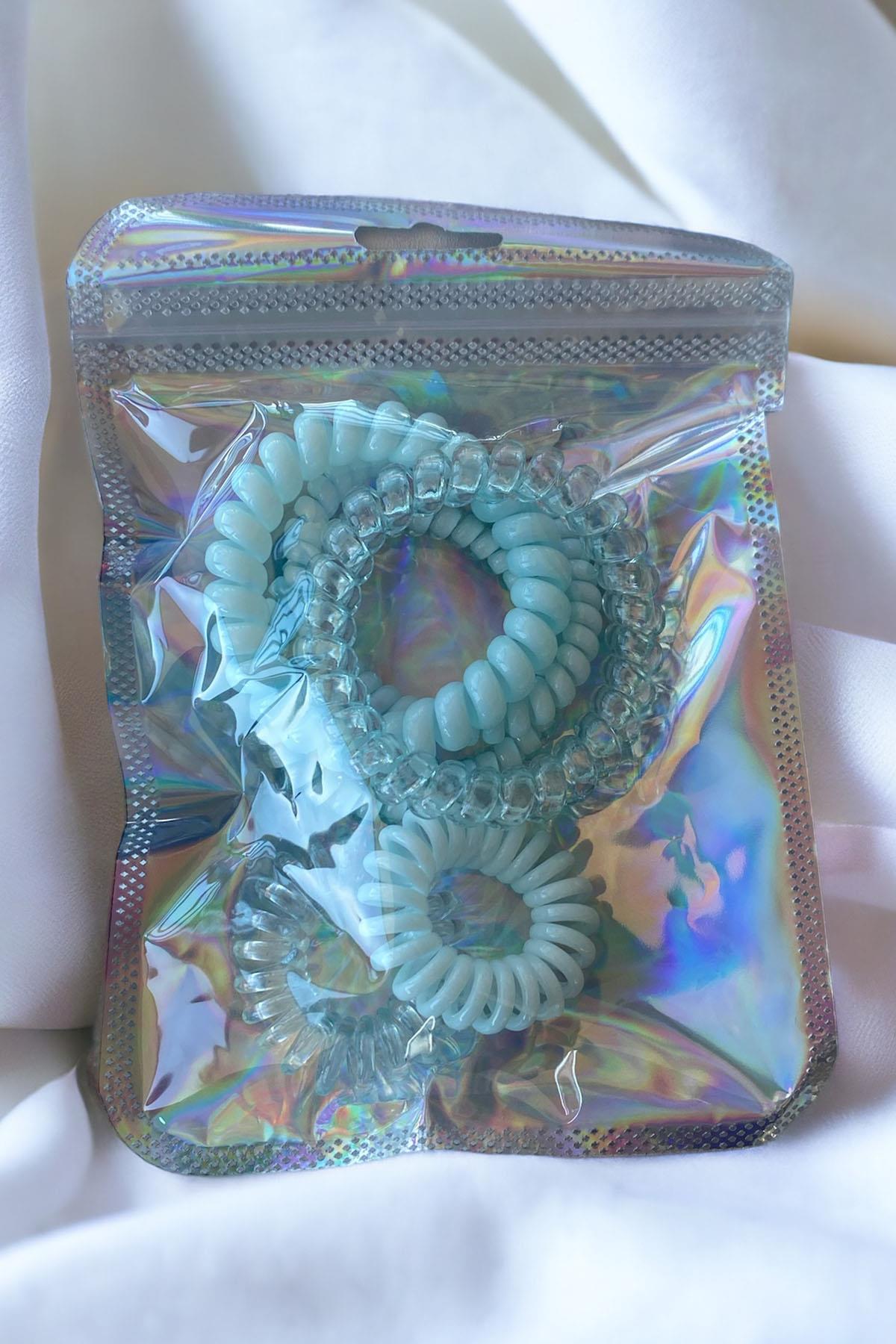 Mavi Renk Helezon Toka Set