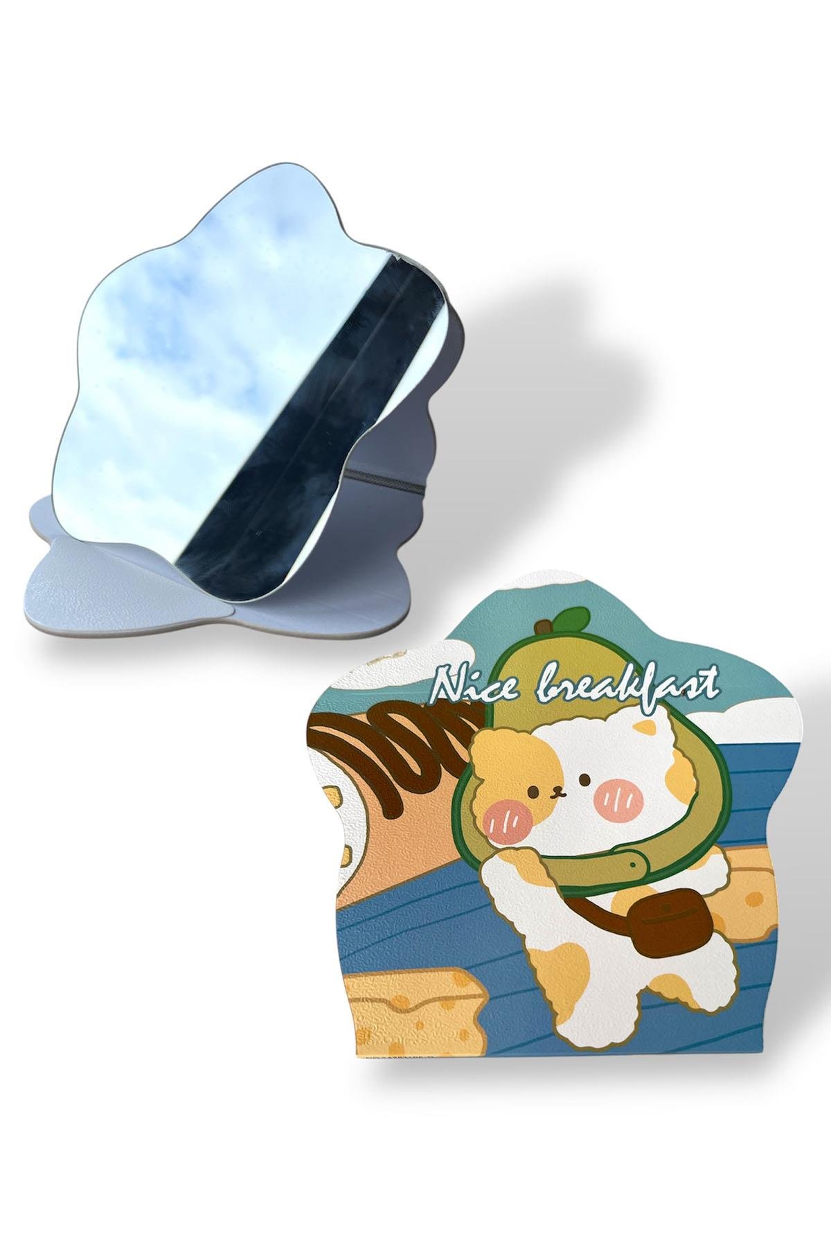 Mavi Renk Karışık Figürlü Masa Aynası