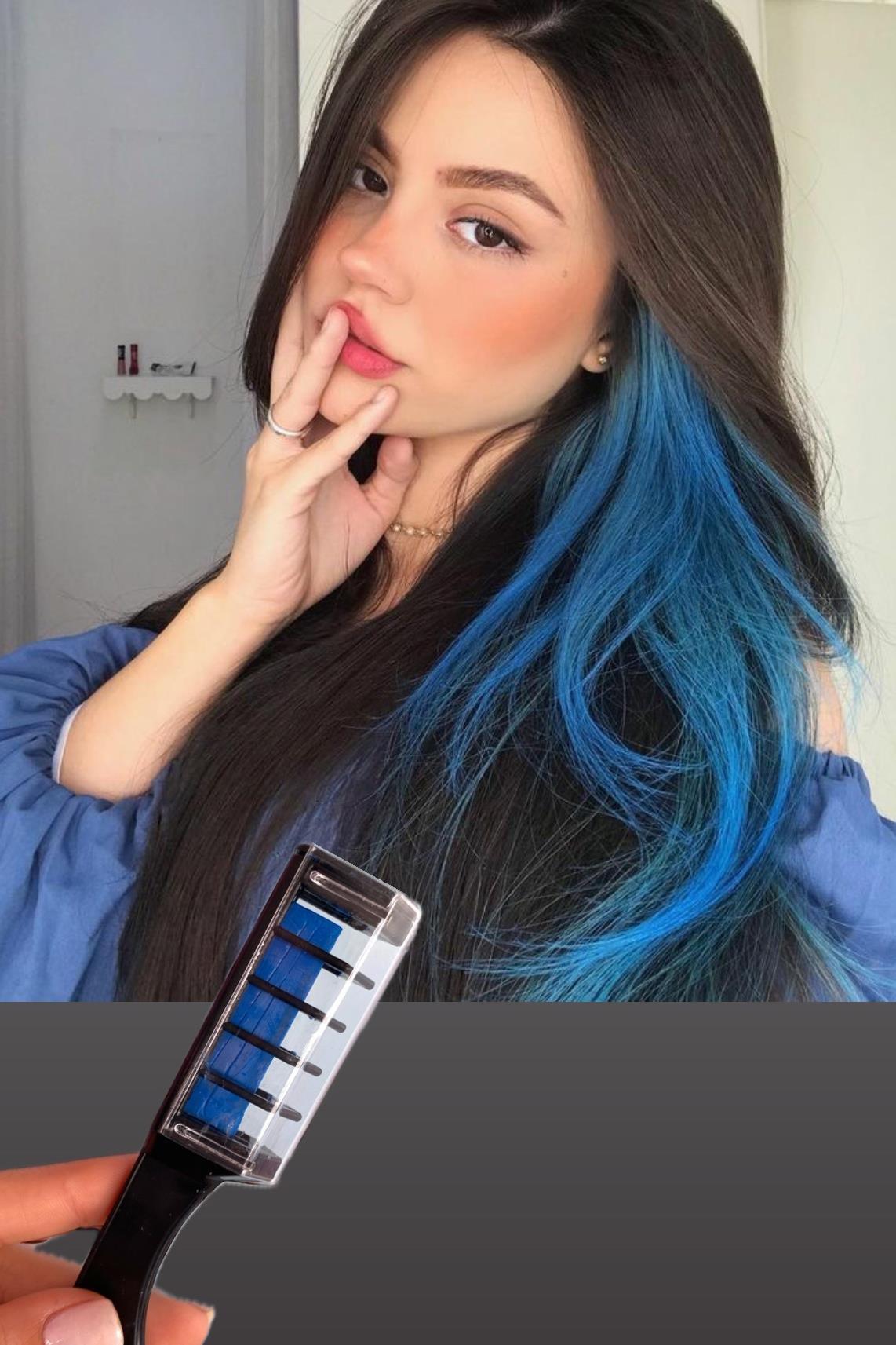 Mavi Renk Saç Tebeşiri