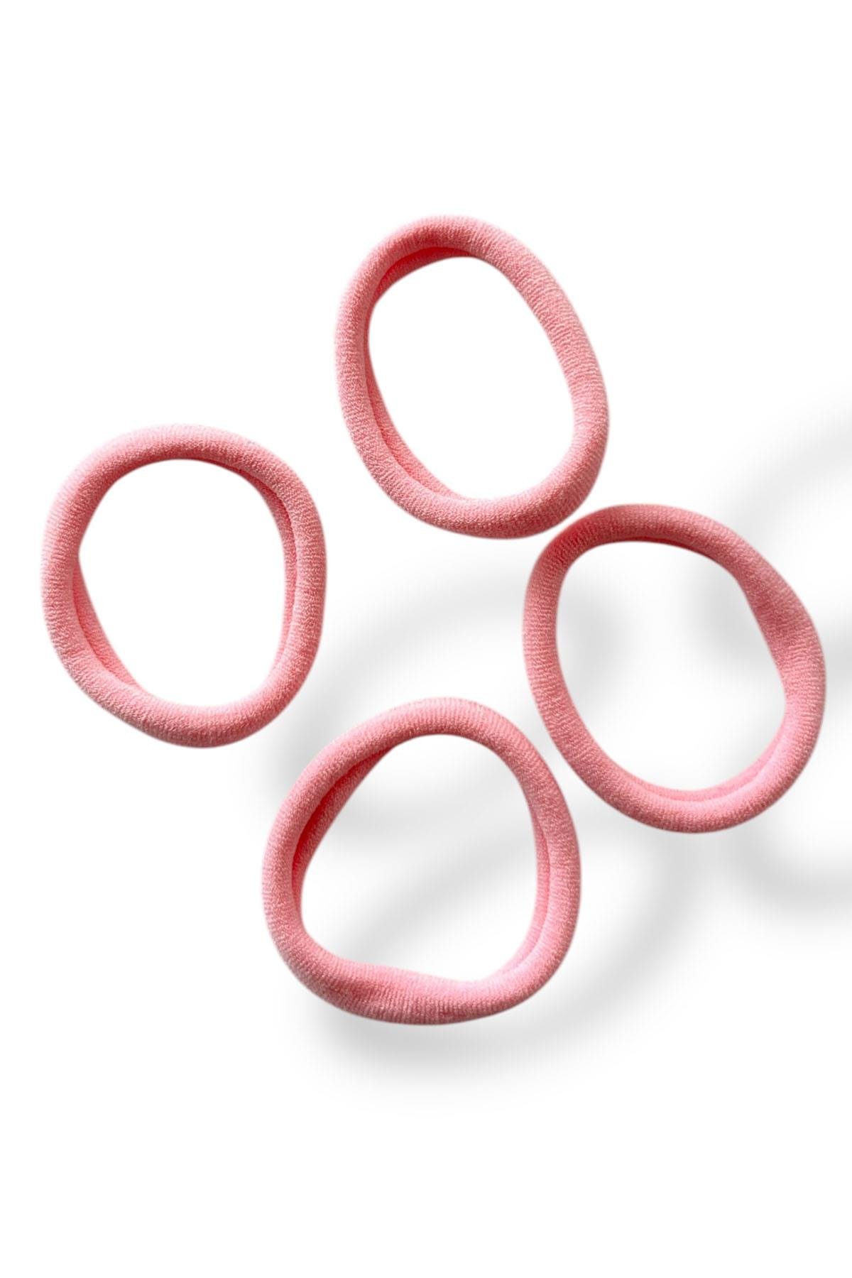 Pembe Renk 4'lü Havlu Toka Set