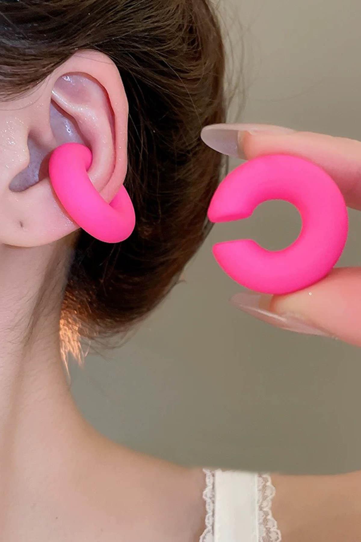Pembe Renk Ear Cuff (Çift)