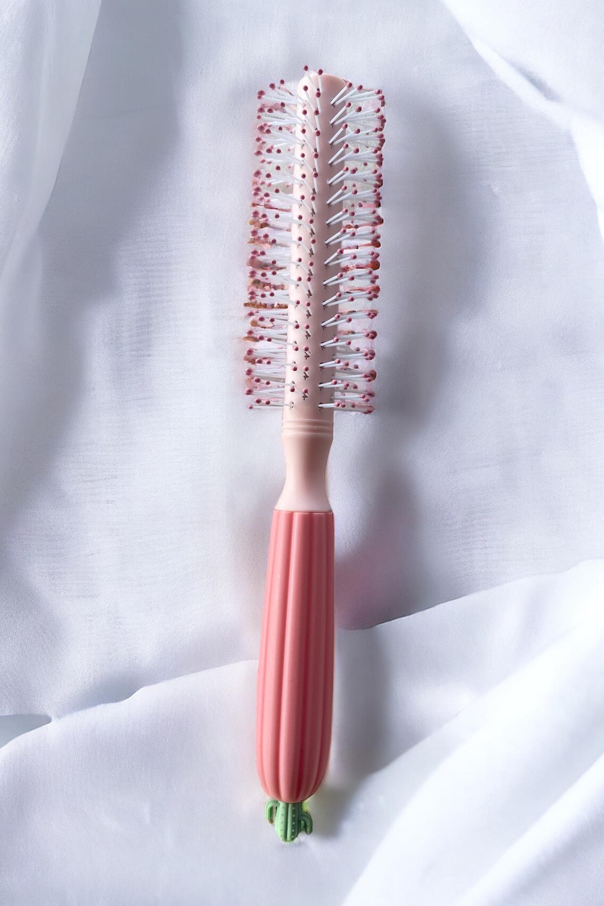 Pembe Renk Saç Tarama Fırçası/ Tarak