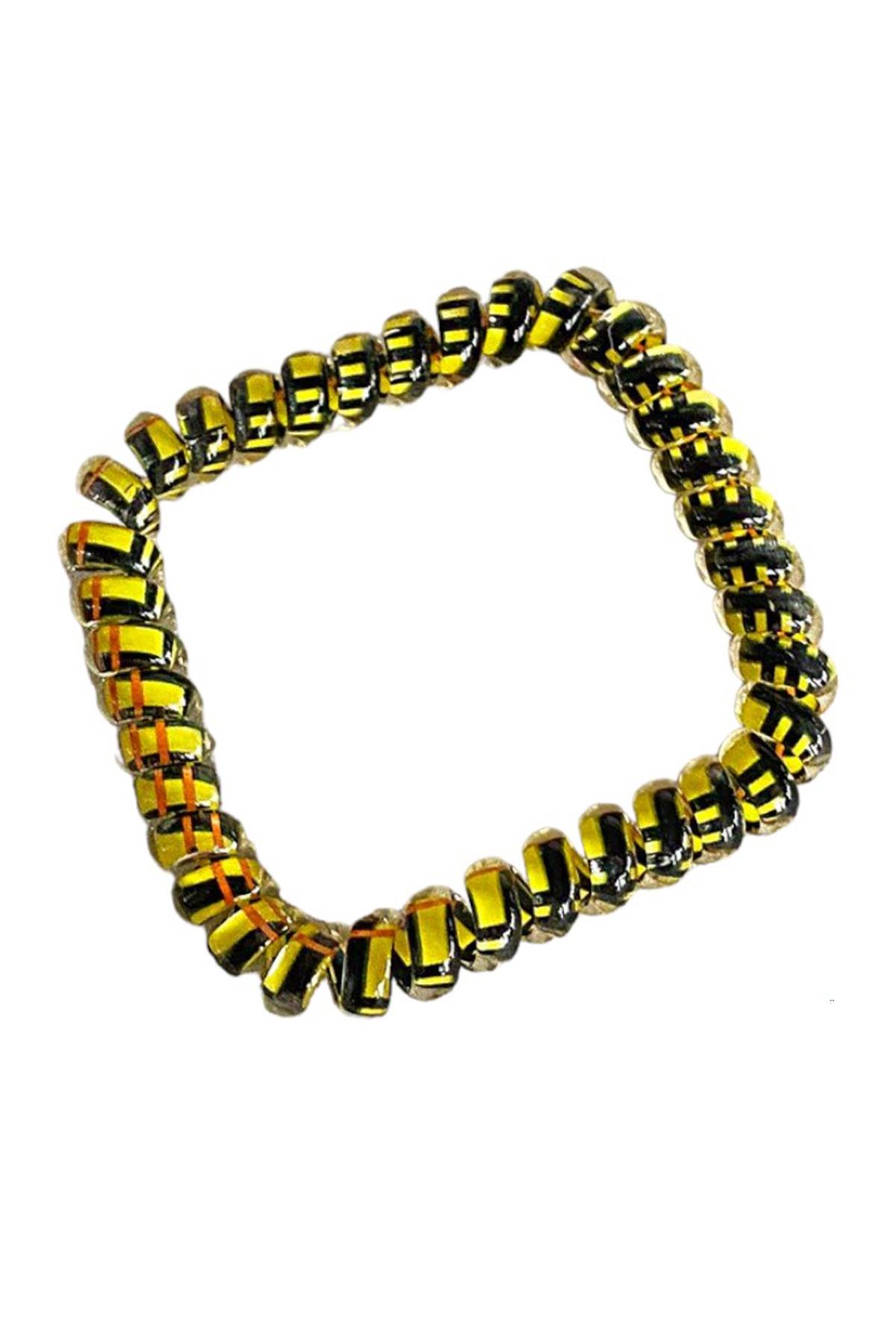 Sarı Renk Helezon Lastik Toka