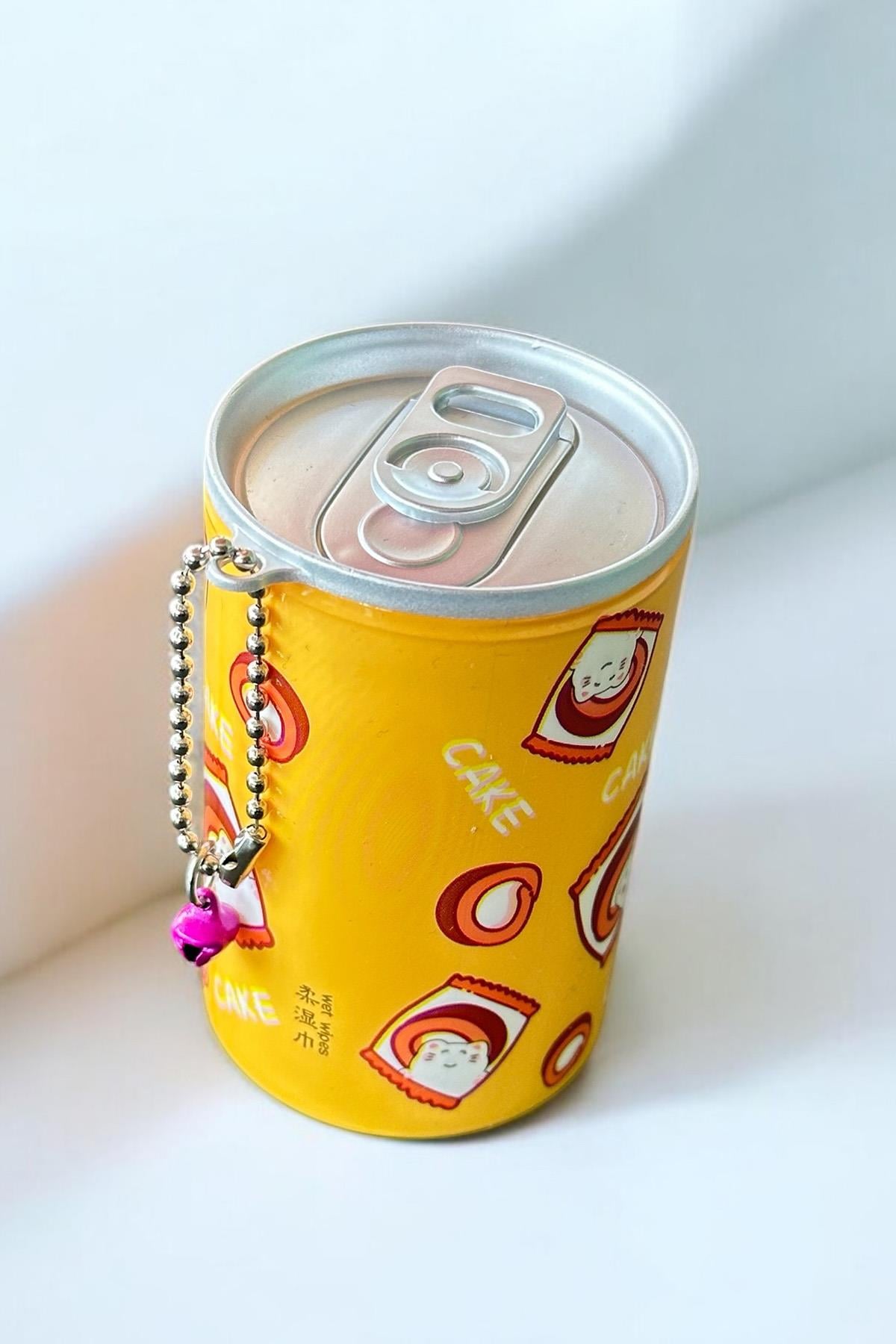 Sarı Renk Karışık Figürlü Anahtarlık Detaylı Kutulu Islak Mendil