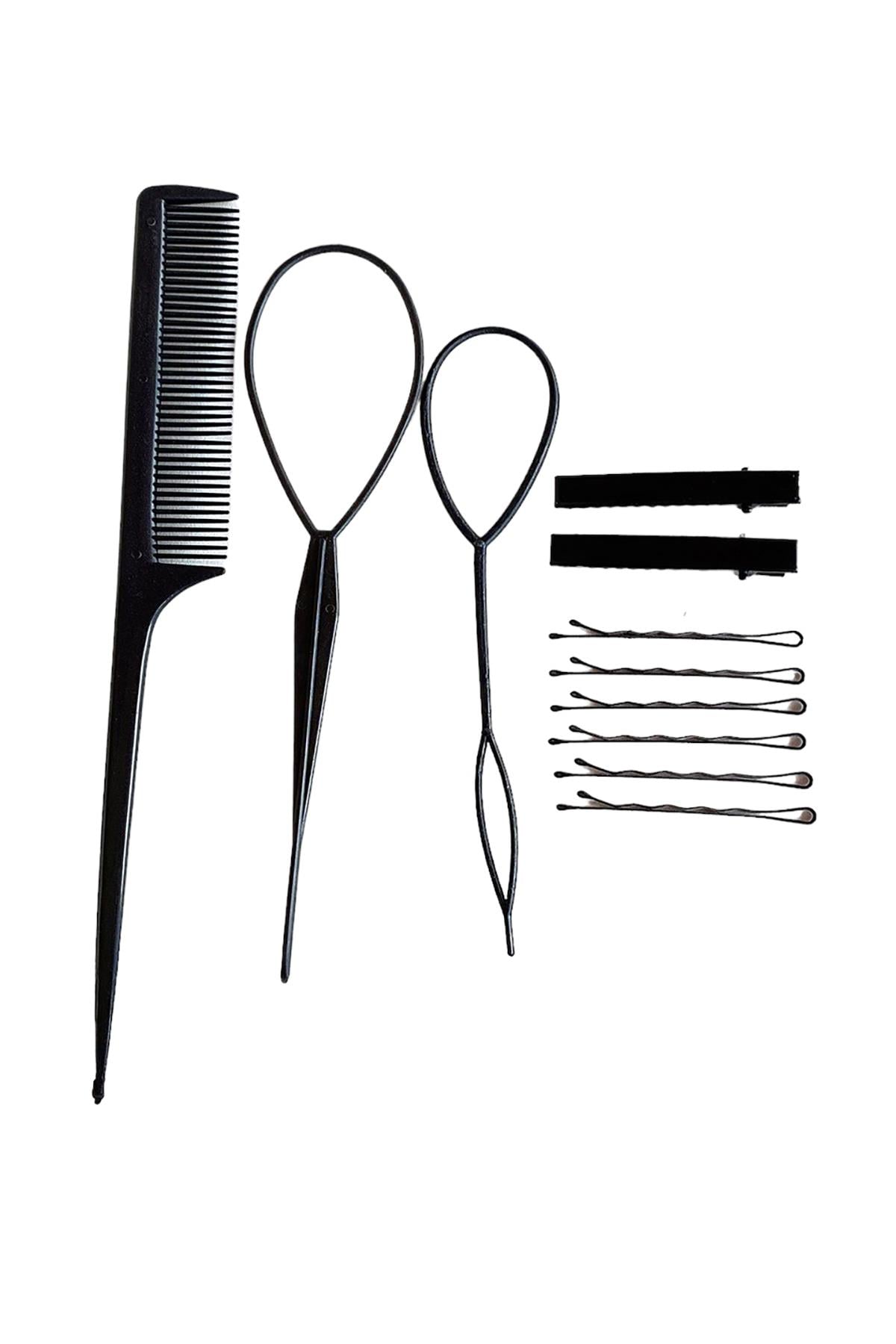 Black color bun apparatus set