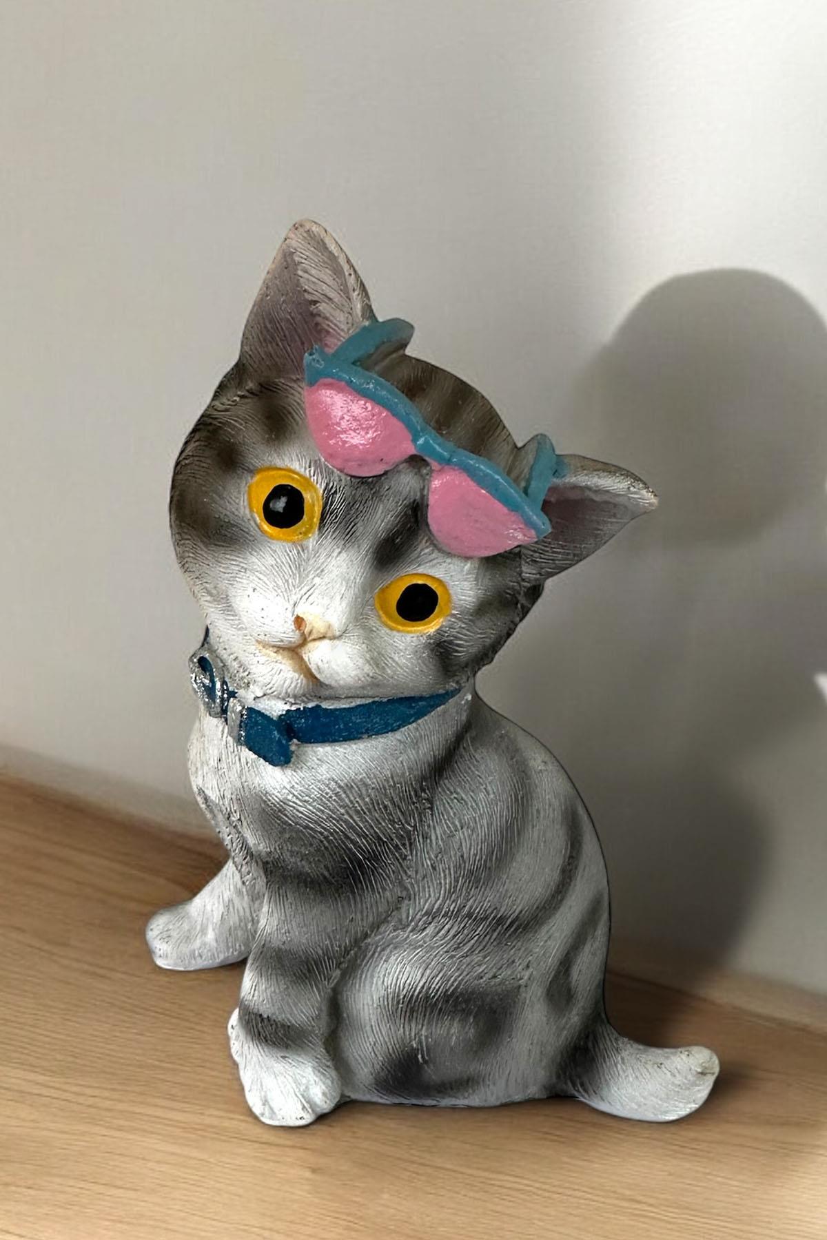 Süs Eşyası Kedi Figürlü Biblo