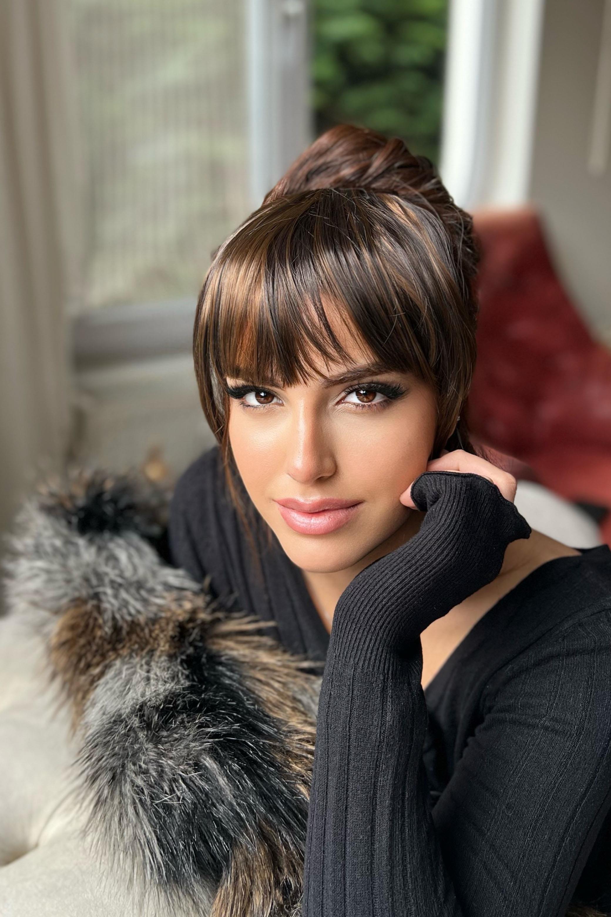 Takma Kahkül - Kahverengi Balyaj - 2H6# - Uzun Kenarlı