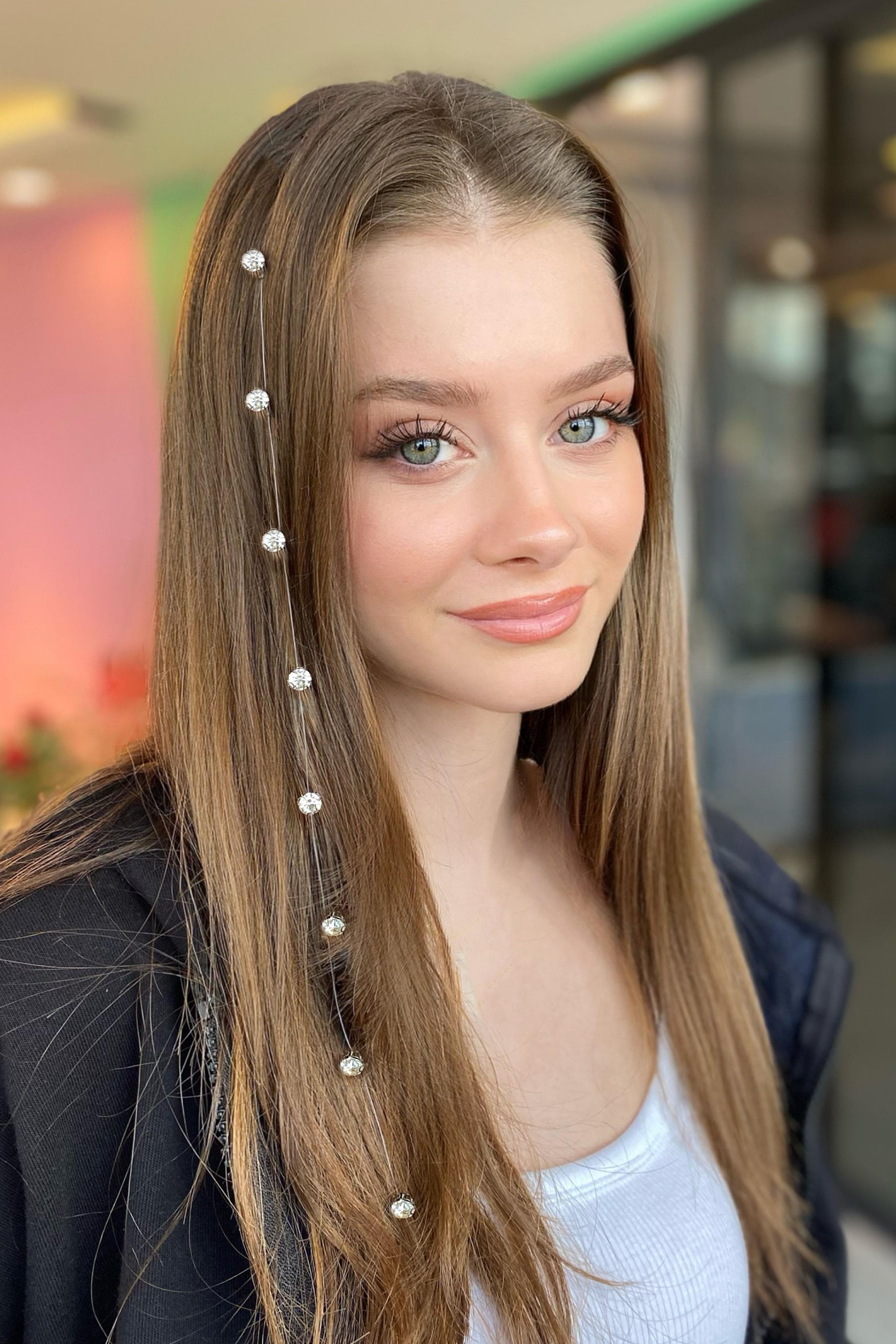 Taş Detaylı Çıtçıtlı Saç Aksesuarı