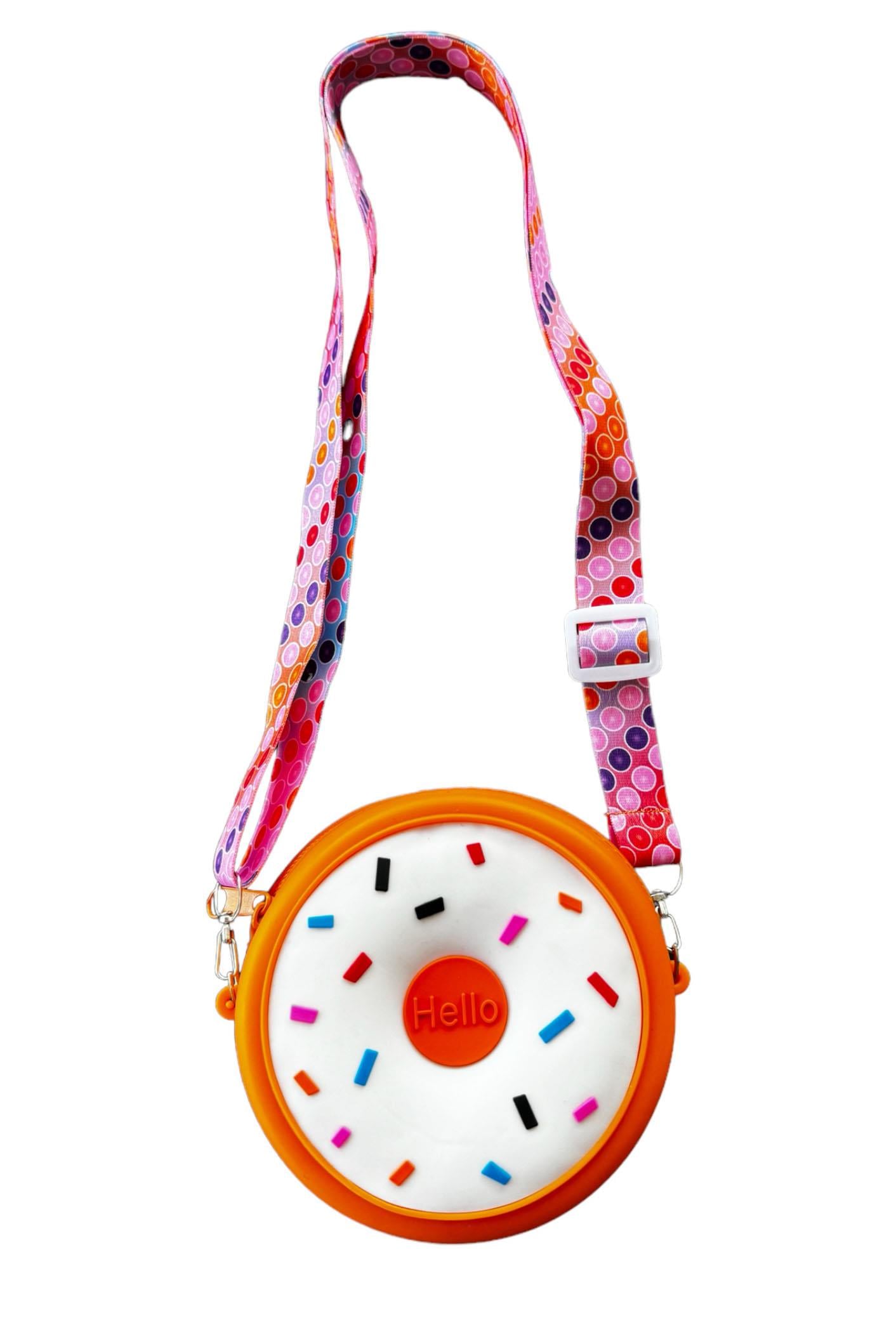 Turuncu Renk Donut Figürlü Çocuk Çanta