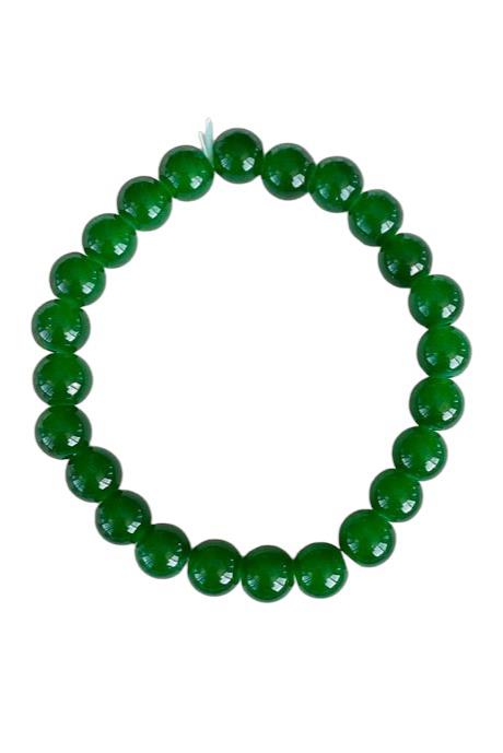 Yeşil Renk Boncuk detaylı Erkek Bileklik
