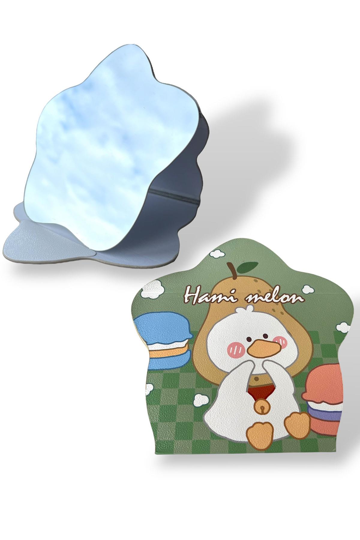 Yeşil Renk Karışık Figürlü Masa Aynası