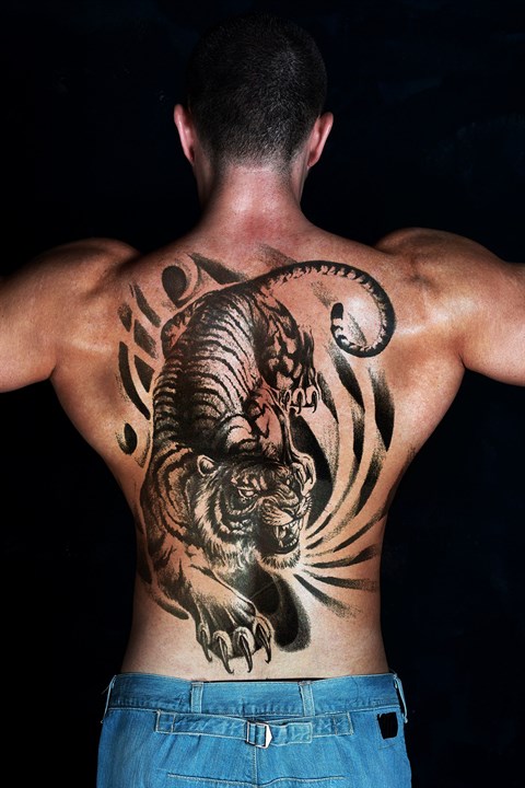 Japanese Tiger Back Tattoo by Steve Malley TattooNOW