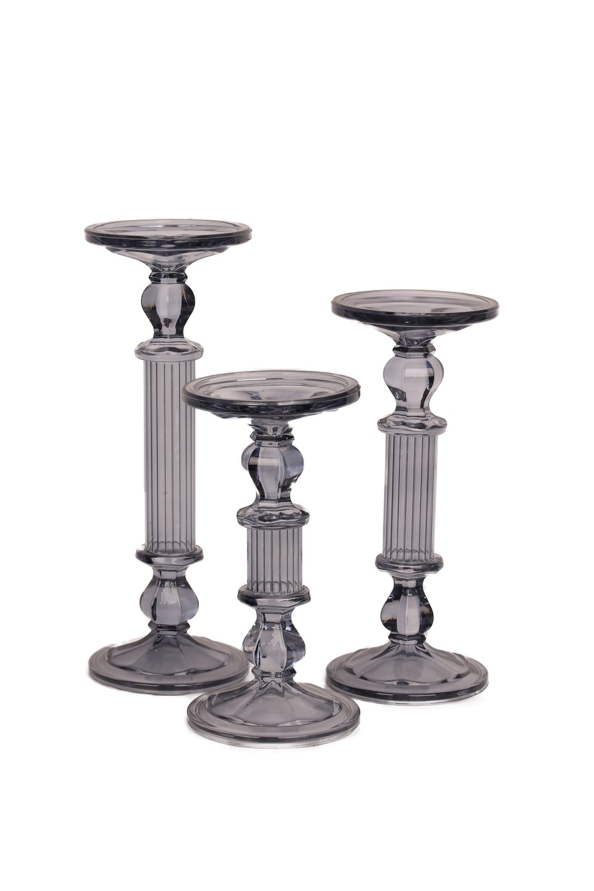 3 BOY CAM ŞAMDAN MUMLUK-GRİ RENK