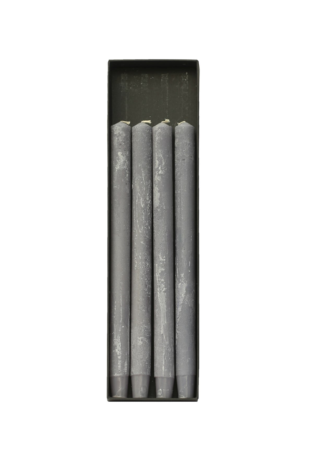 35 CM DÜZ ŞAMDAN MUMU - BUZLU GRİ RENK - PAKET