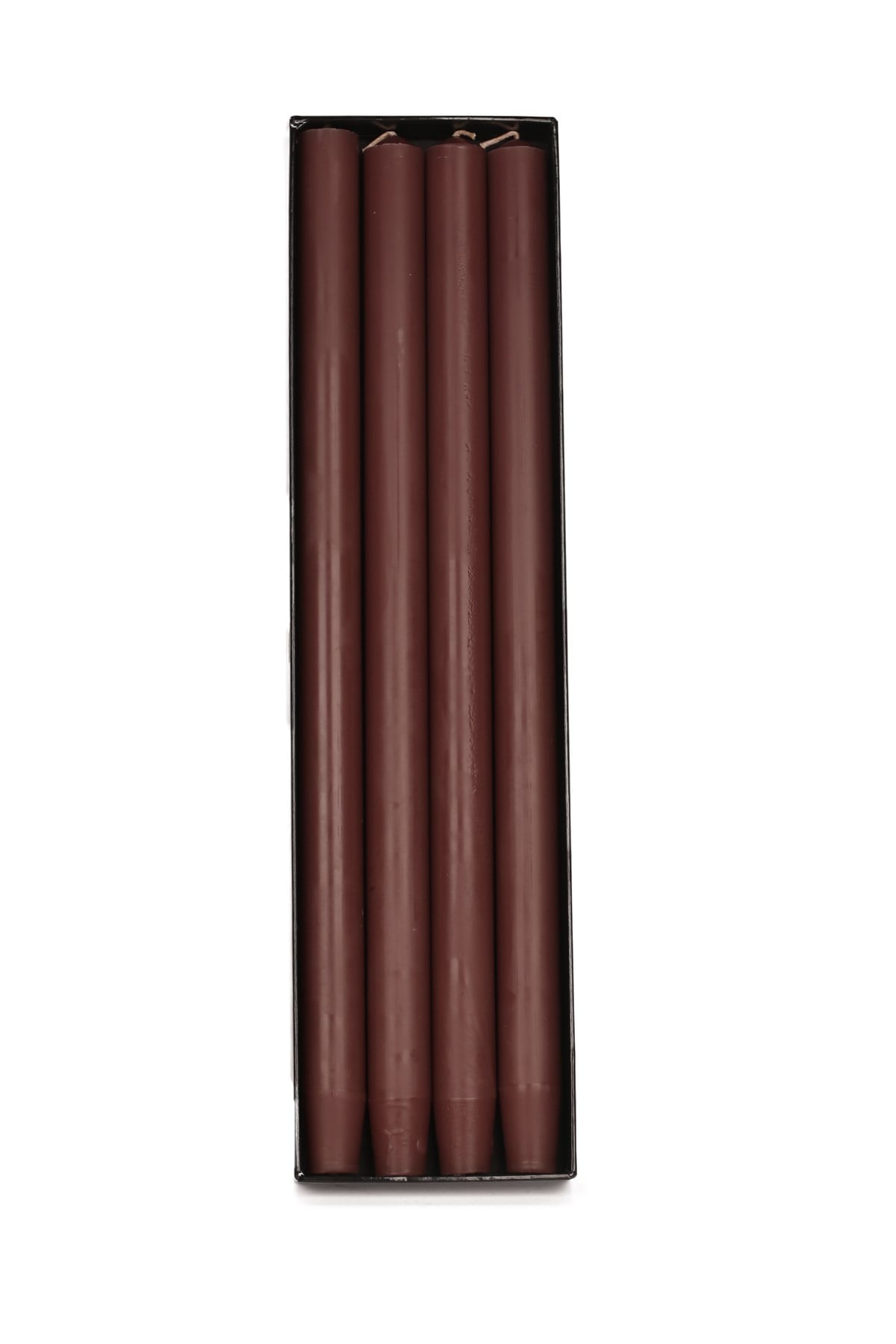 45 CM DÜZ ŞAMDAN MUMU- KOYU VİZON RENGİ- PAKET