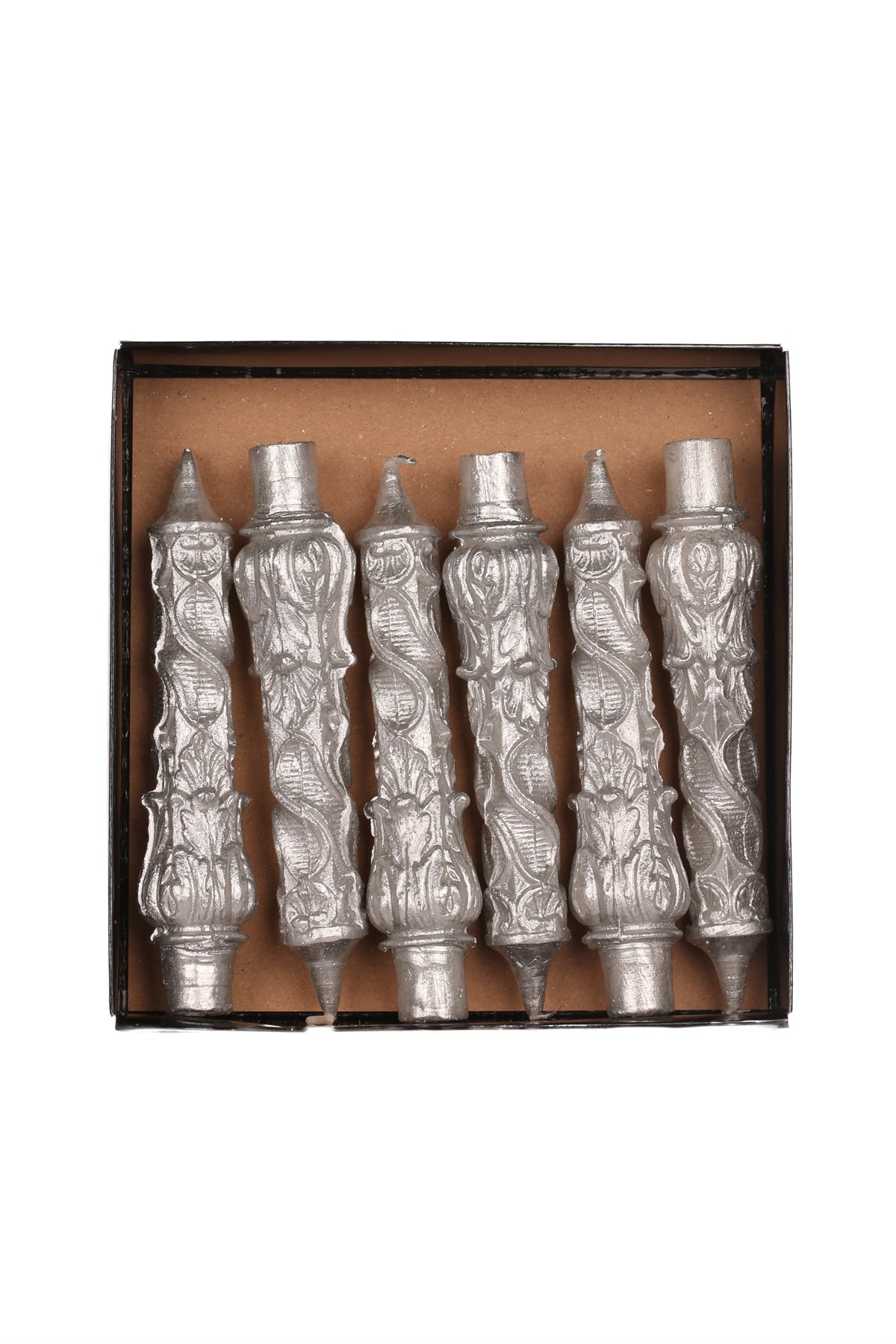 OSMANLI ŞAMDAN MUMU- GÜMÜŞ RENGİ- PAKET