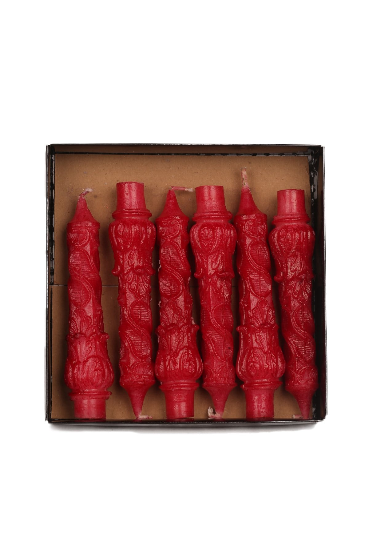 OSMANLI ŞAMDAN MUMU- KIRMIZI SEDEFLİ RENK-  PAKET