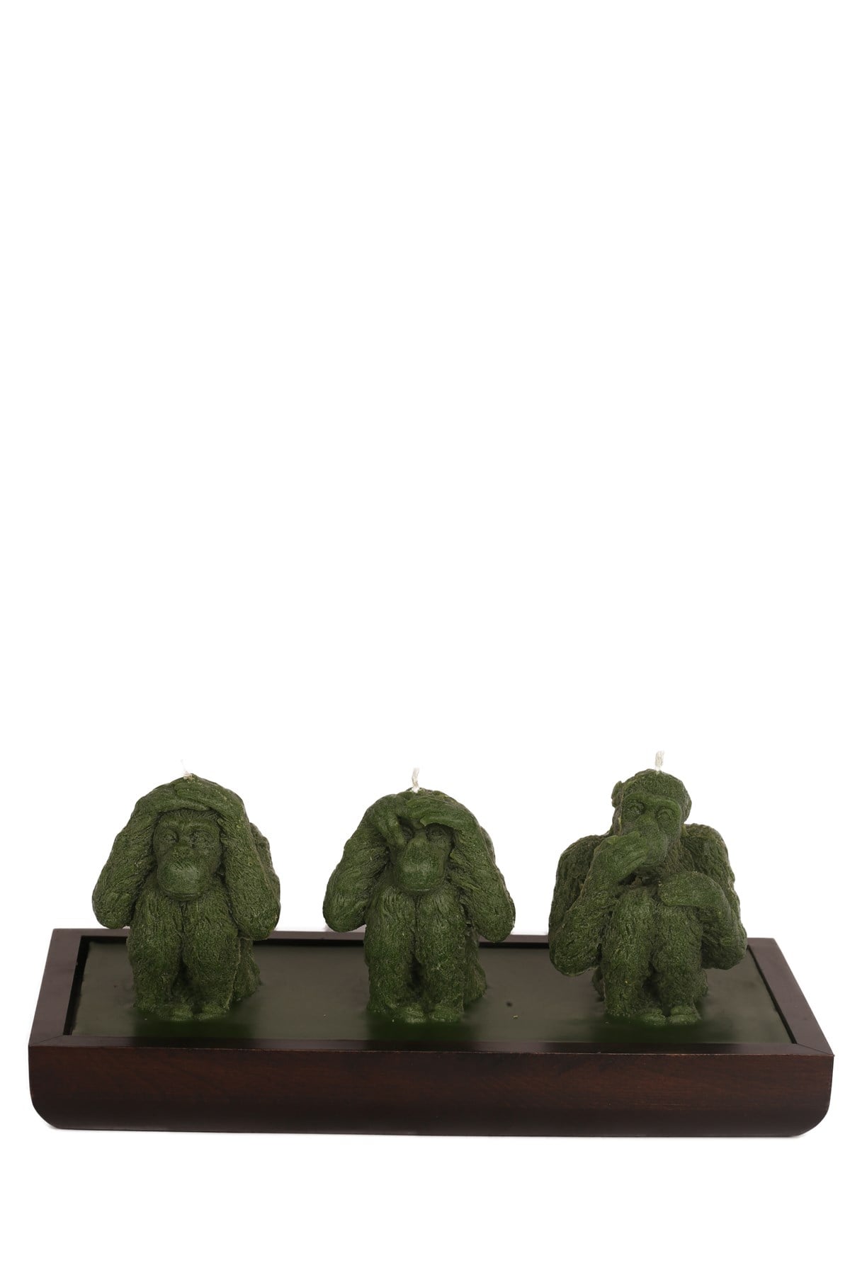 ÜÇ MAYMUN MUM- YEŞİL RENK