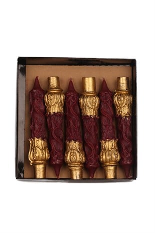 OSMANLI ŞAMDAN MUMU- BORDO-ALTIN RENGİ- PAKET-