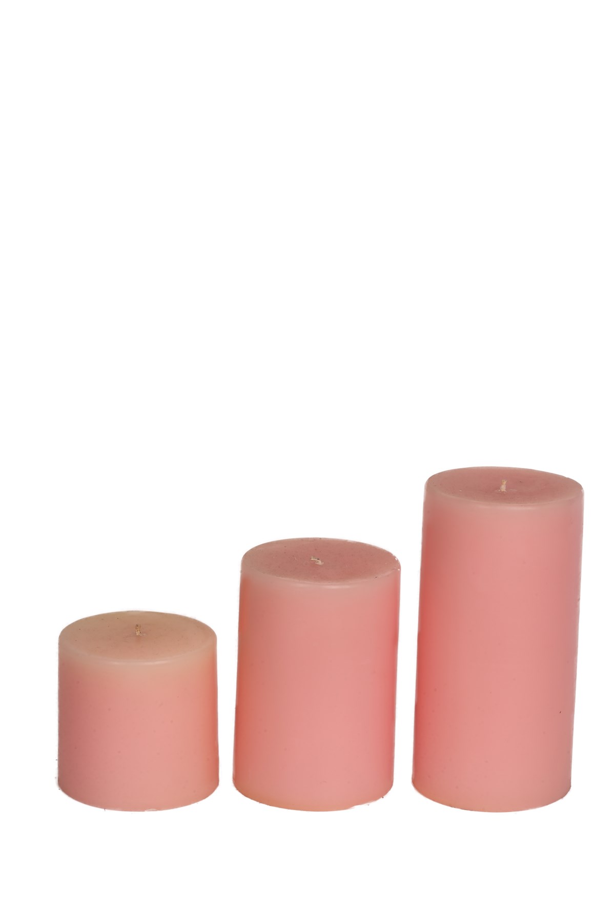 10 CM SİLİNDİR PARLAK PEMBE RENK MUMLAR