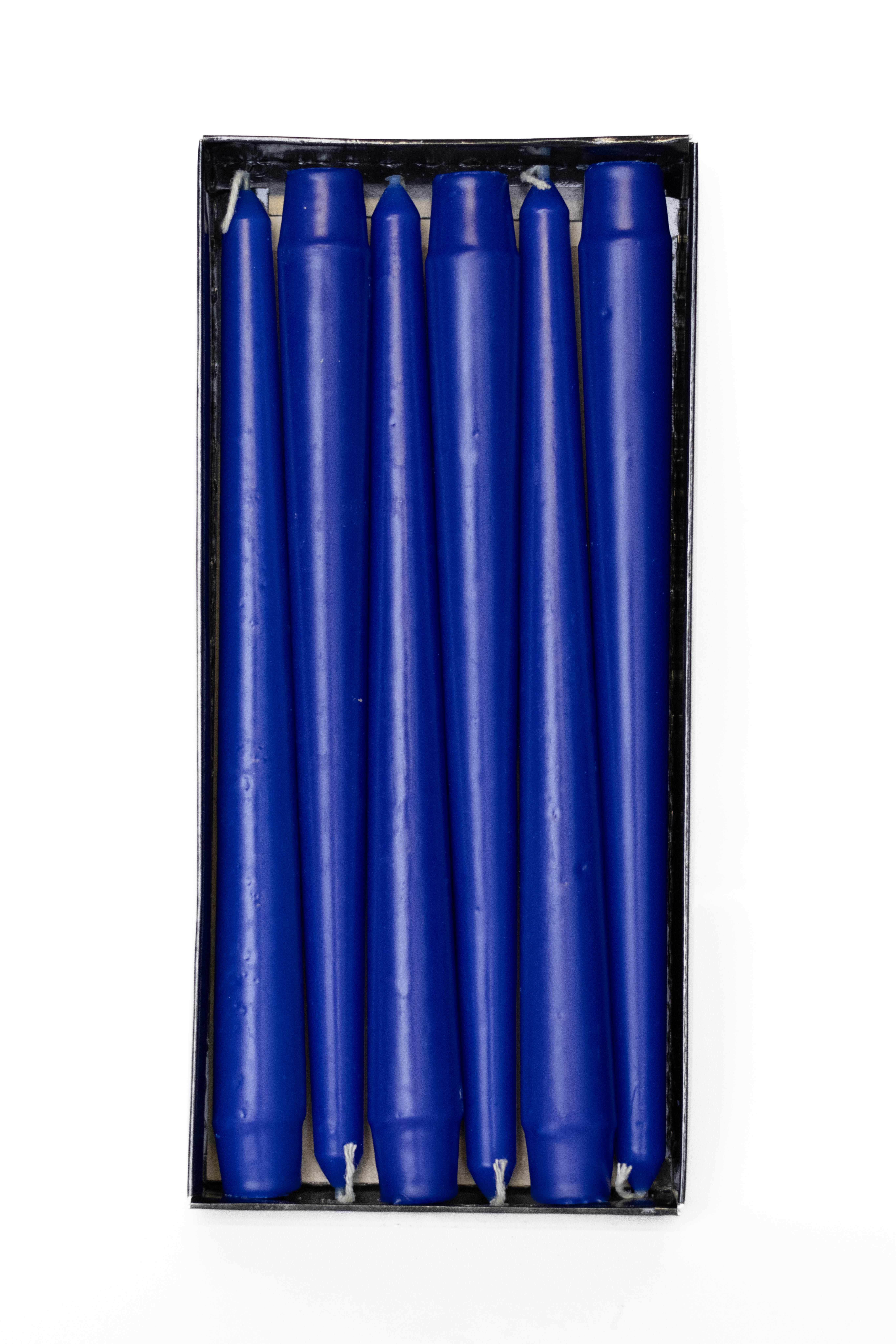 25 CM ŞAMDAN MUMU- MAVİ RENK- PAKET 
