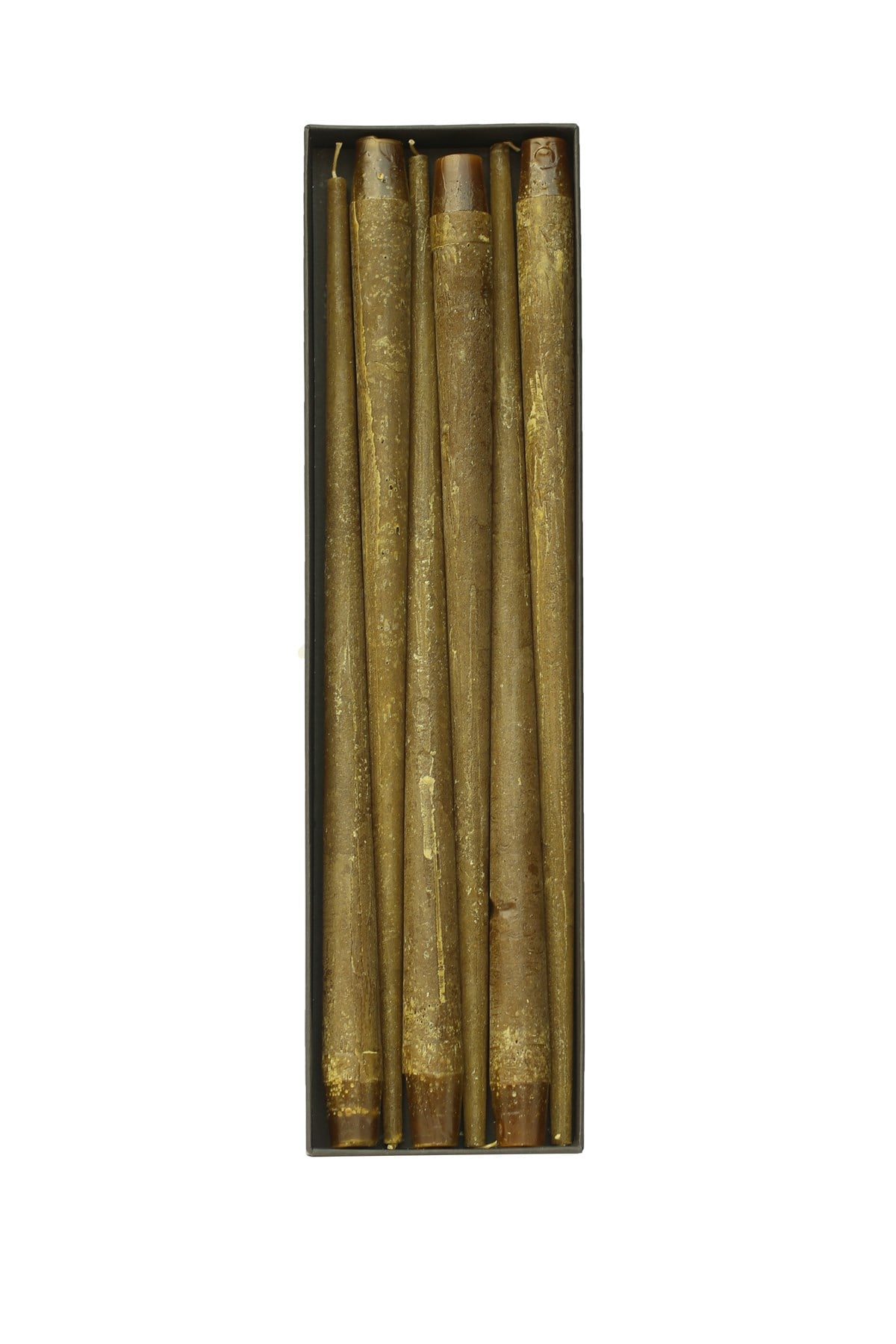 43 CM ŞAMDAN MUMU - BUZLU AÇIK YEŞİL RENK - 6'LI PAKET