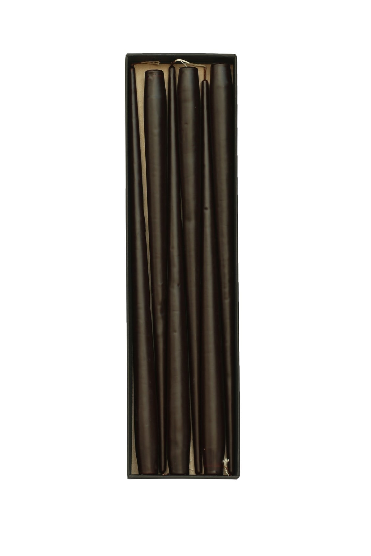 43 CM ŞAMDAN MUMU - KOYU KAHVERENGİ - 6'LI PAKET