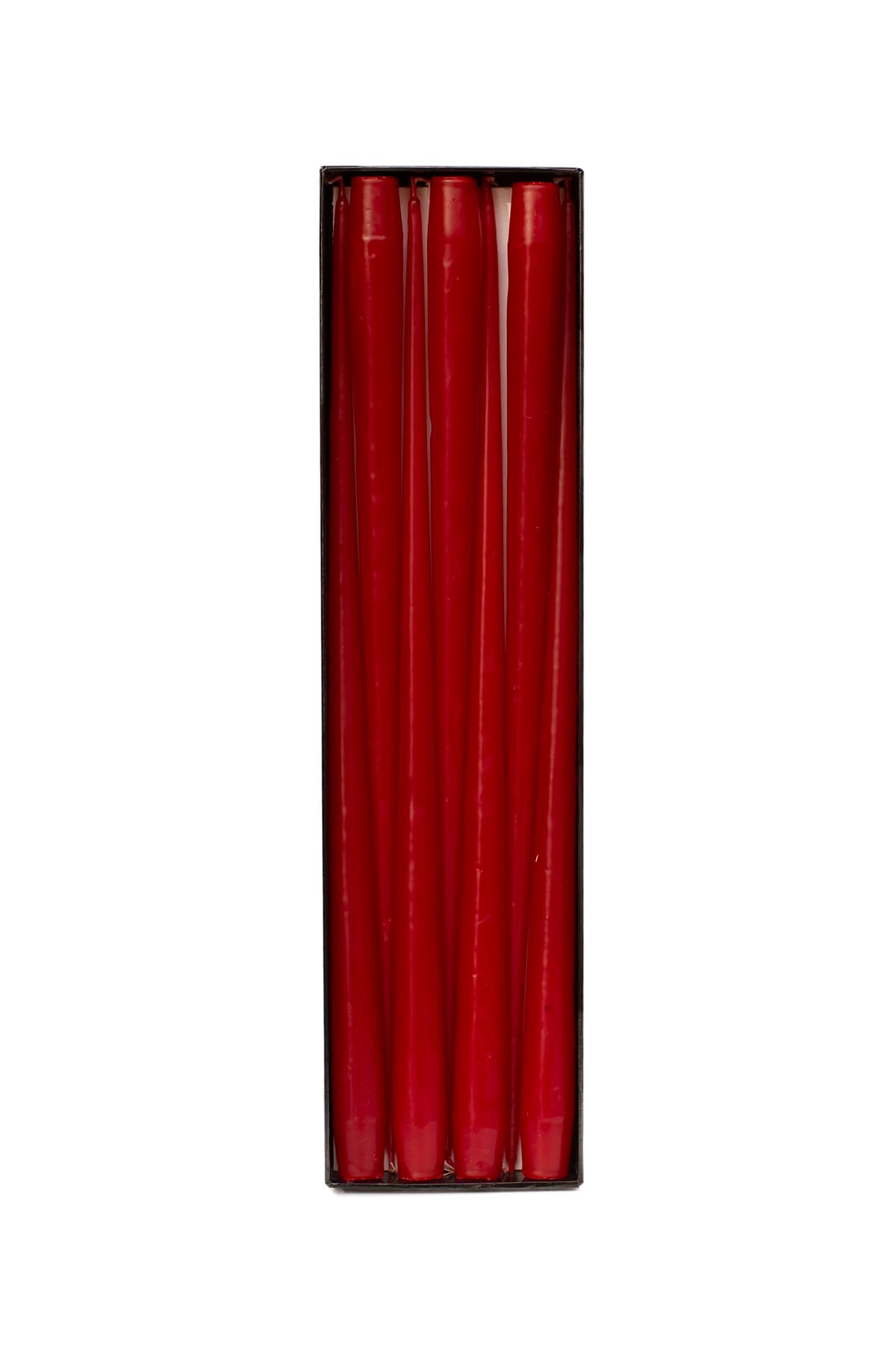 43 CM ŞAMDAN MUMU - PARLAK KIRMIZI RENK - 6'LI PAKET