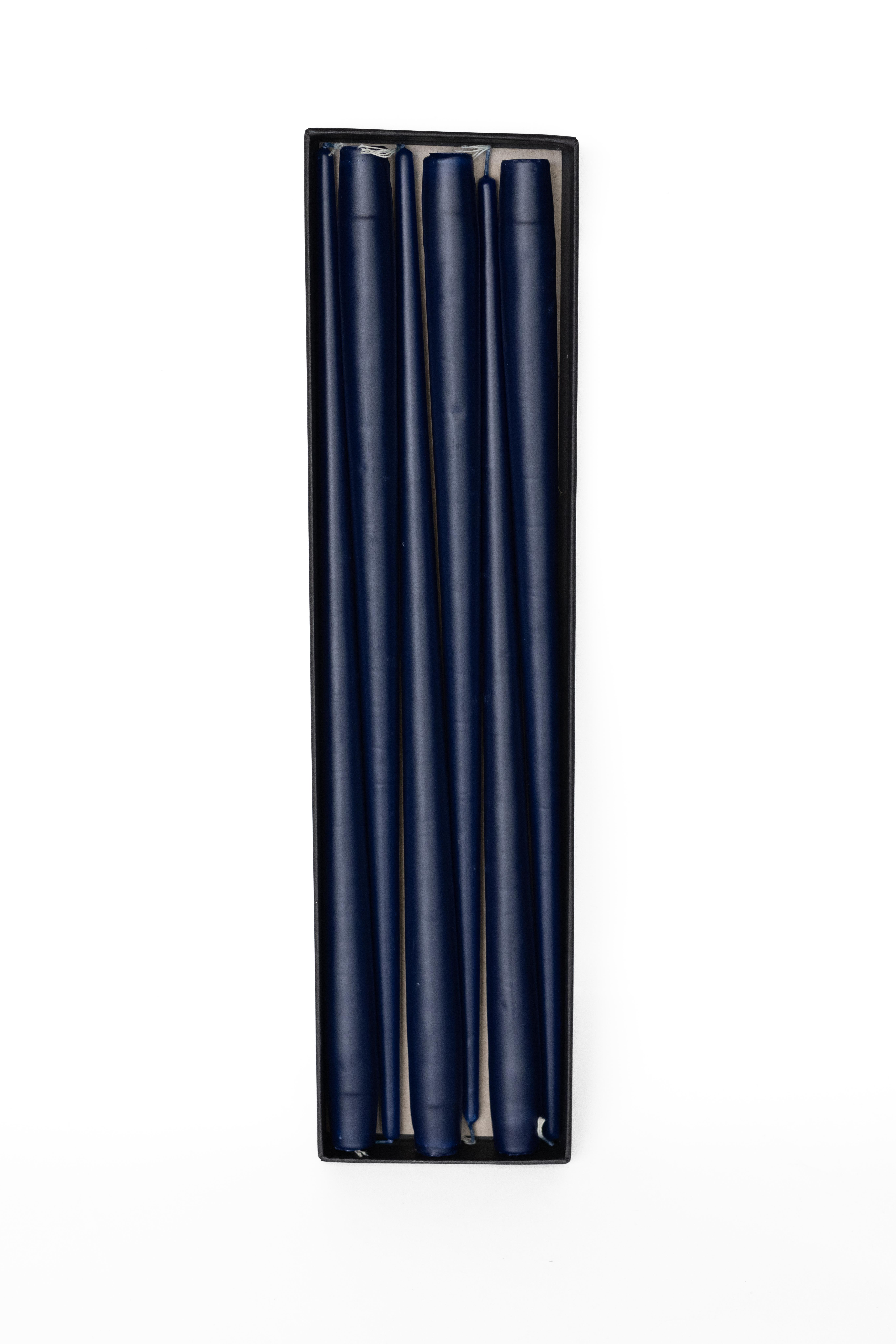 43 CM ŞAMDAN MUMU - LACİVERT RENK - 6'LI PAKET