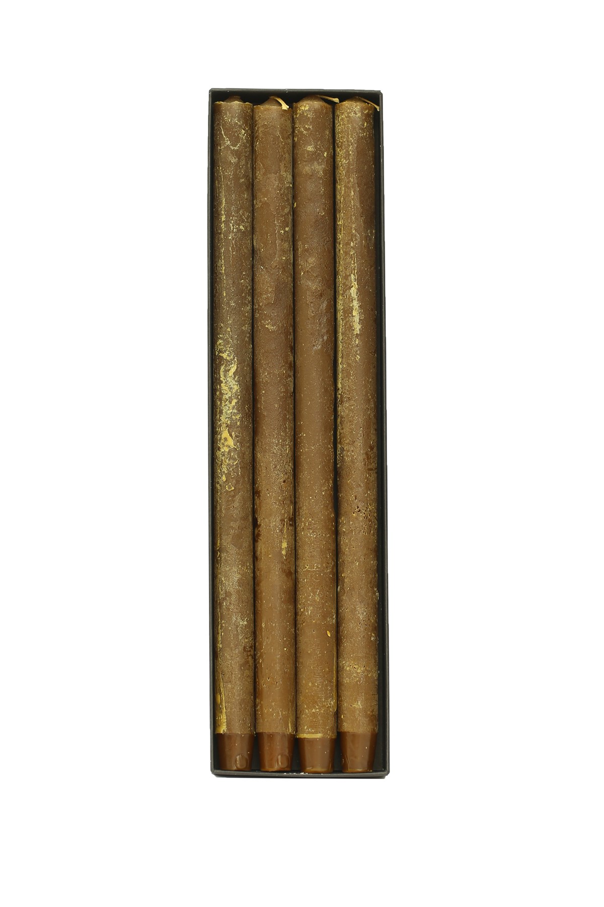 45 CM DÜZ ŞAMDAN MUMU - BUZLU HARDAL RENGİ - PAKET