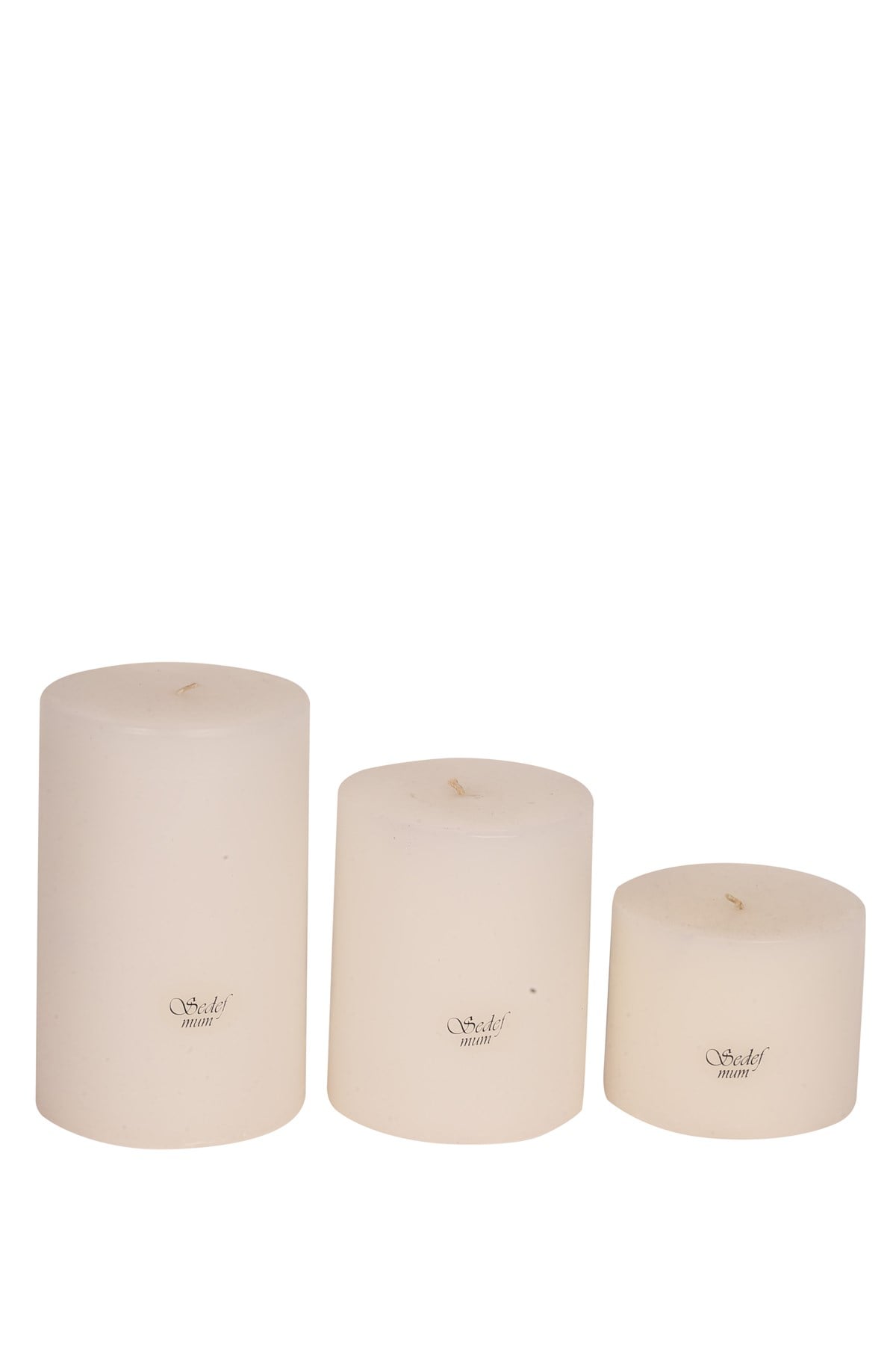 9 CM SİLİNDİR BEYAZ RENK MUM