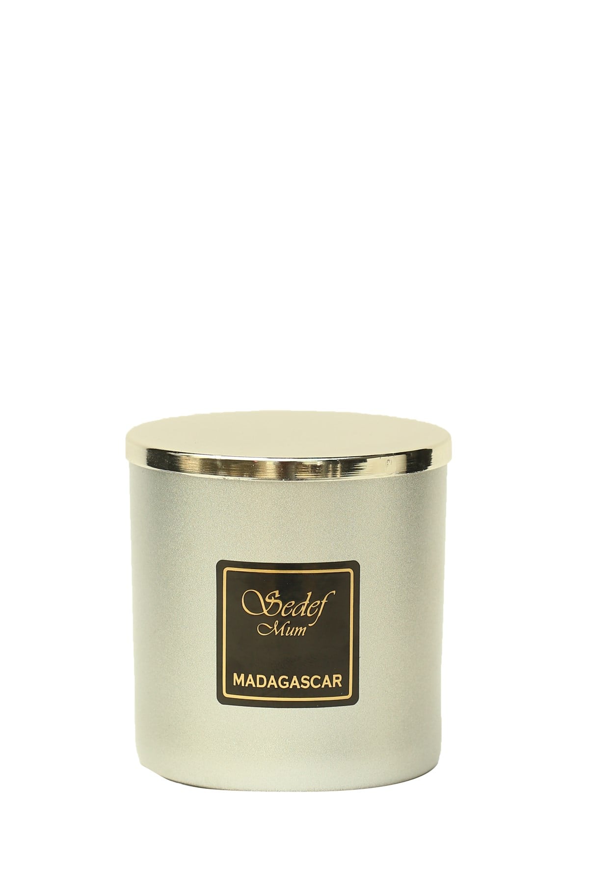 MADAGASCAR VANİLYA KOKULU MUM - GÜMÜŞ CAM