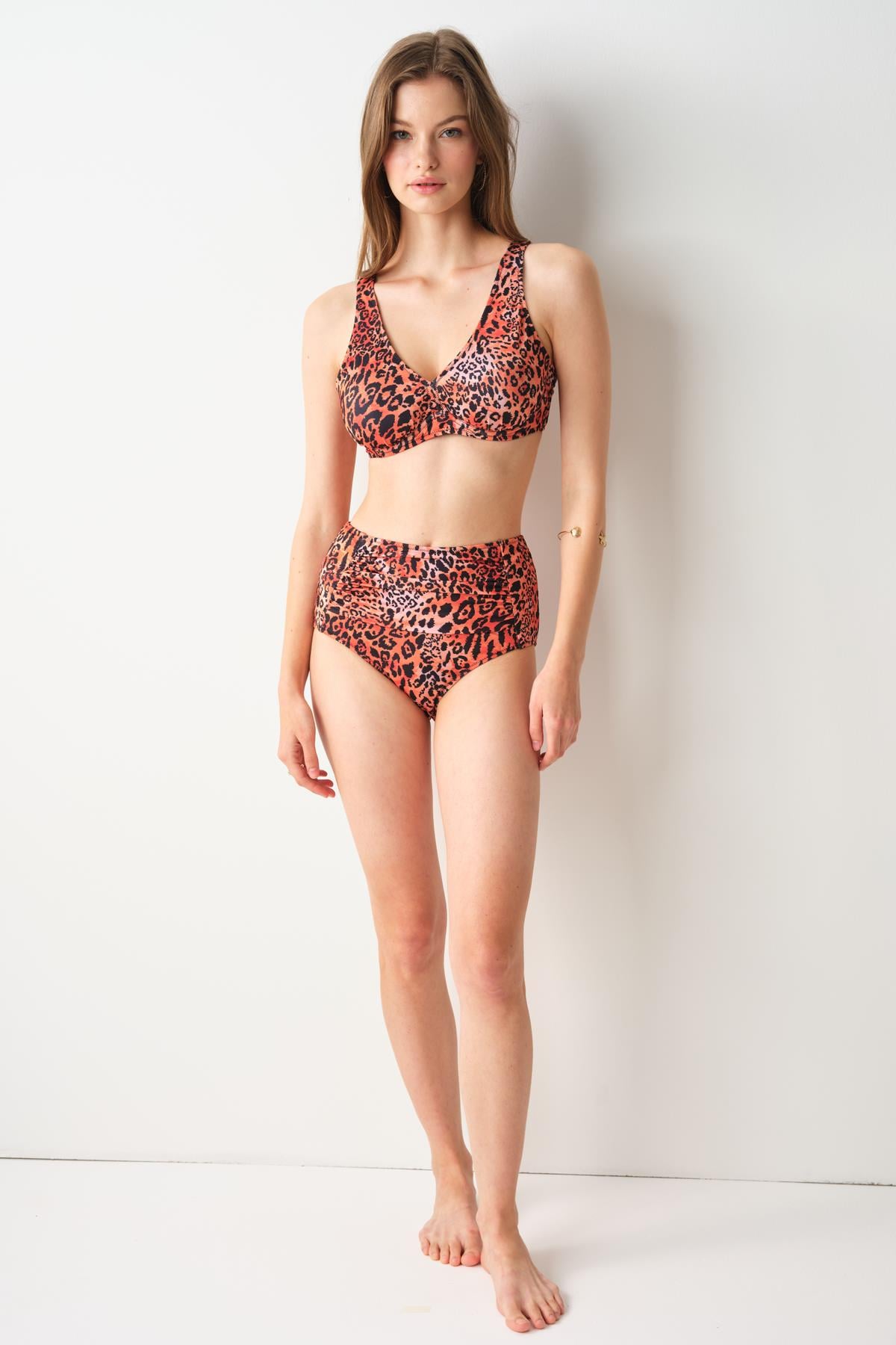 Bardot Yüksek Bel Bikini Tek Alt Wıld 239205-D