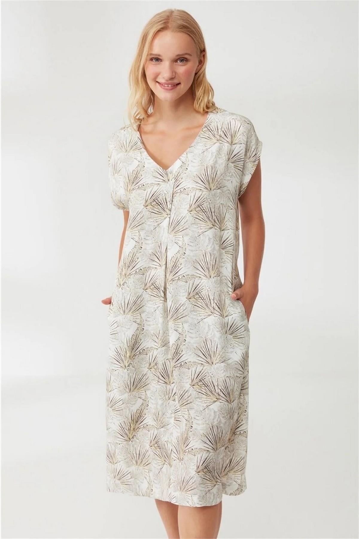 Catherines Elbise Sarı Palmıye 2125ELBSE